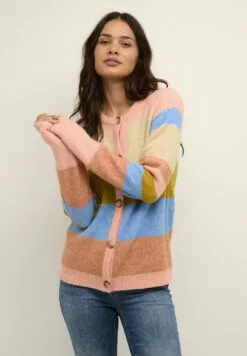 Culture Cuzidsela- Vest - Pale Mauve Stripe Melange