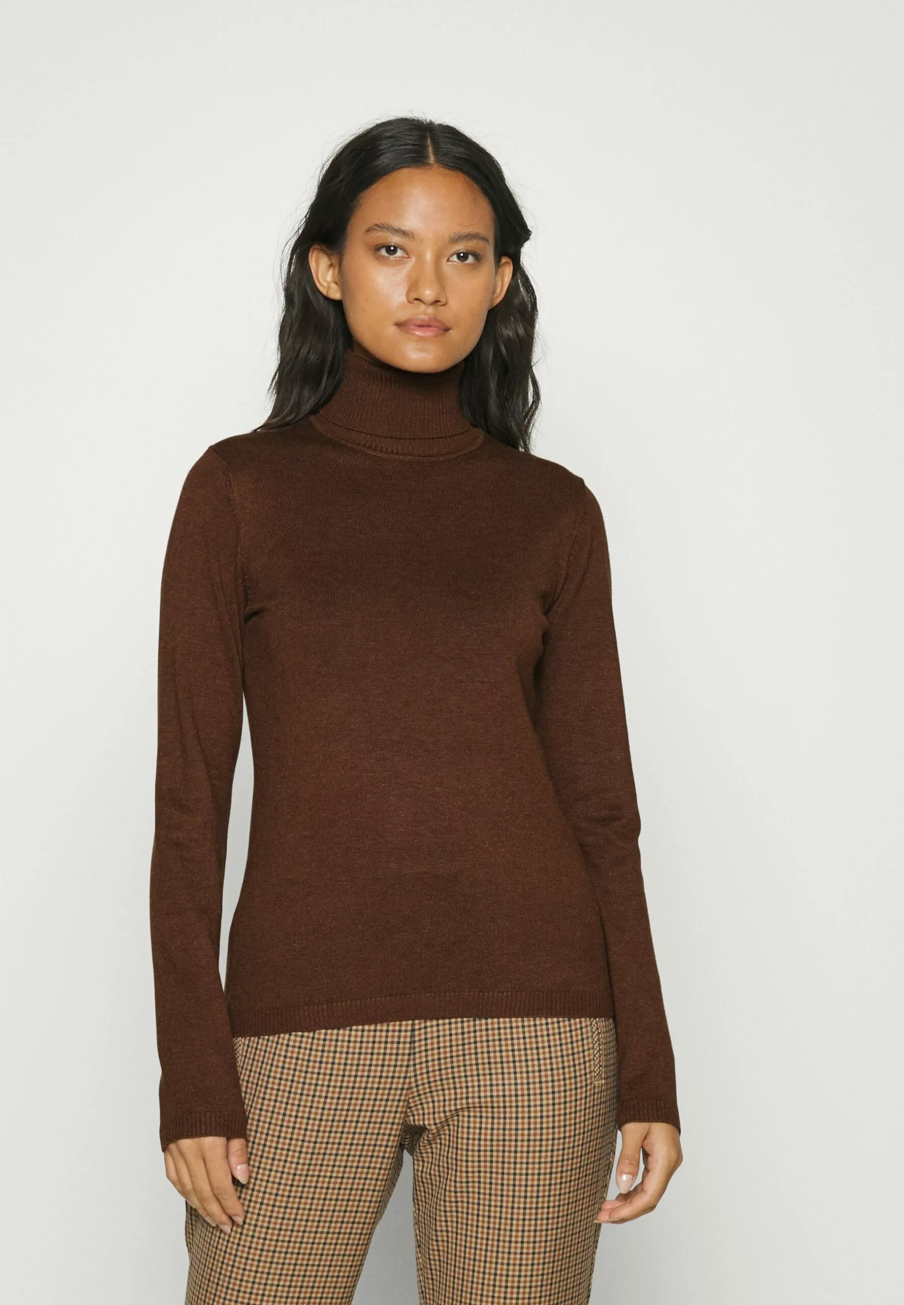 Culture Annemarie Roll Neck - Trui - Potting Soil Melange