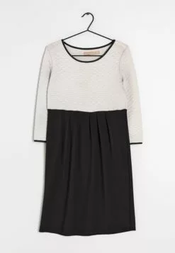 Culture Jurk - Light Grey/Black