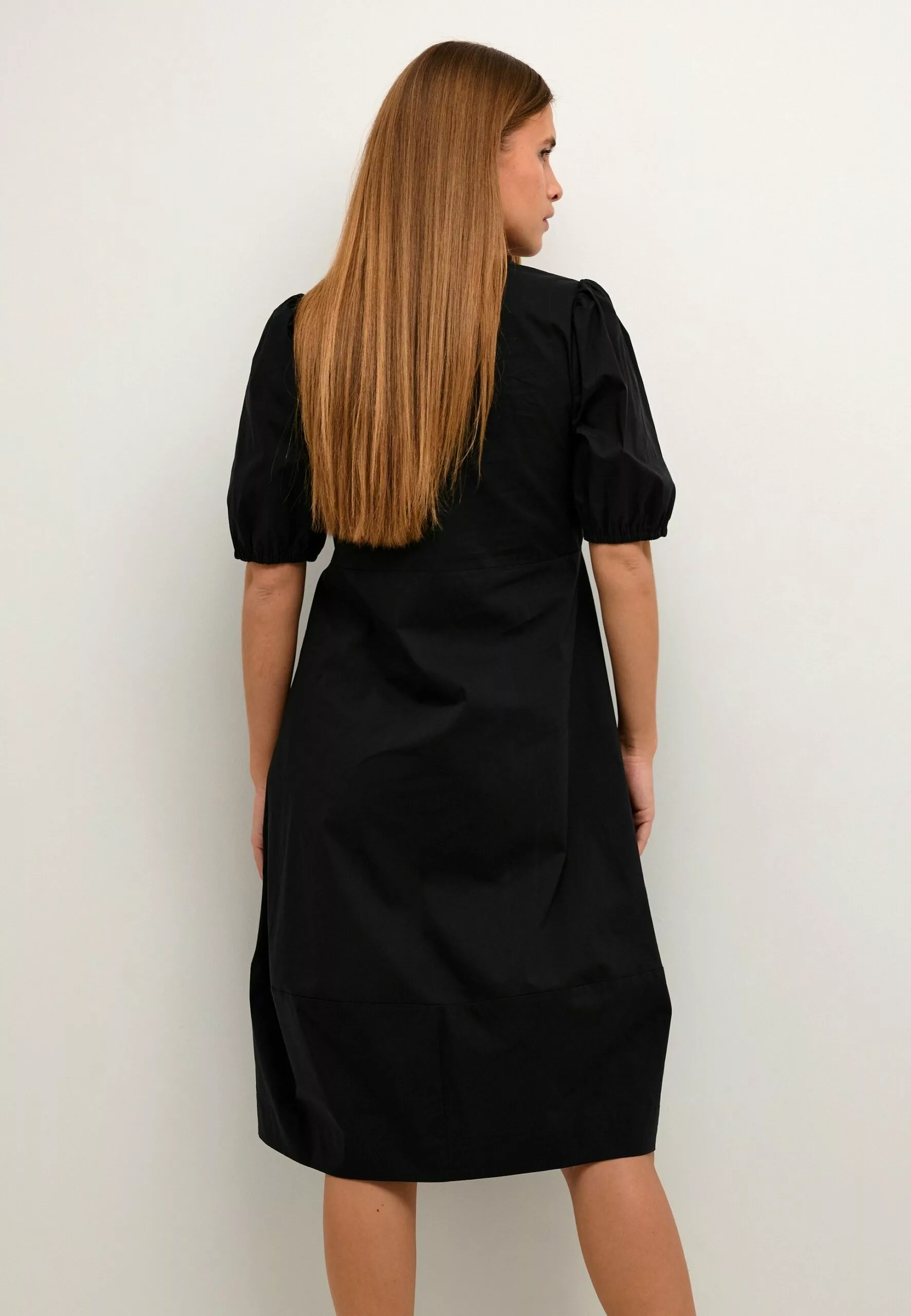 Culture Antoinett Ss Placket - Jurk - Black - Afbeelding 3