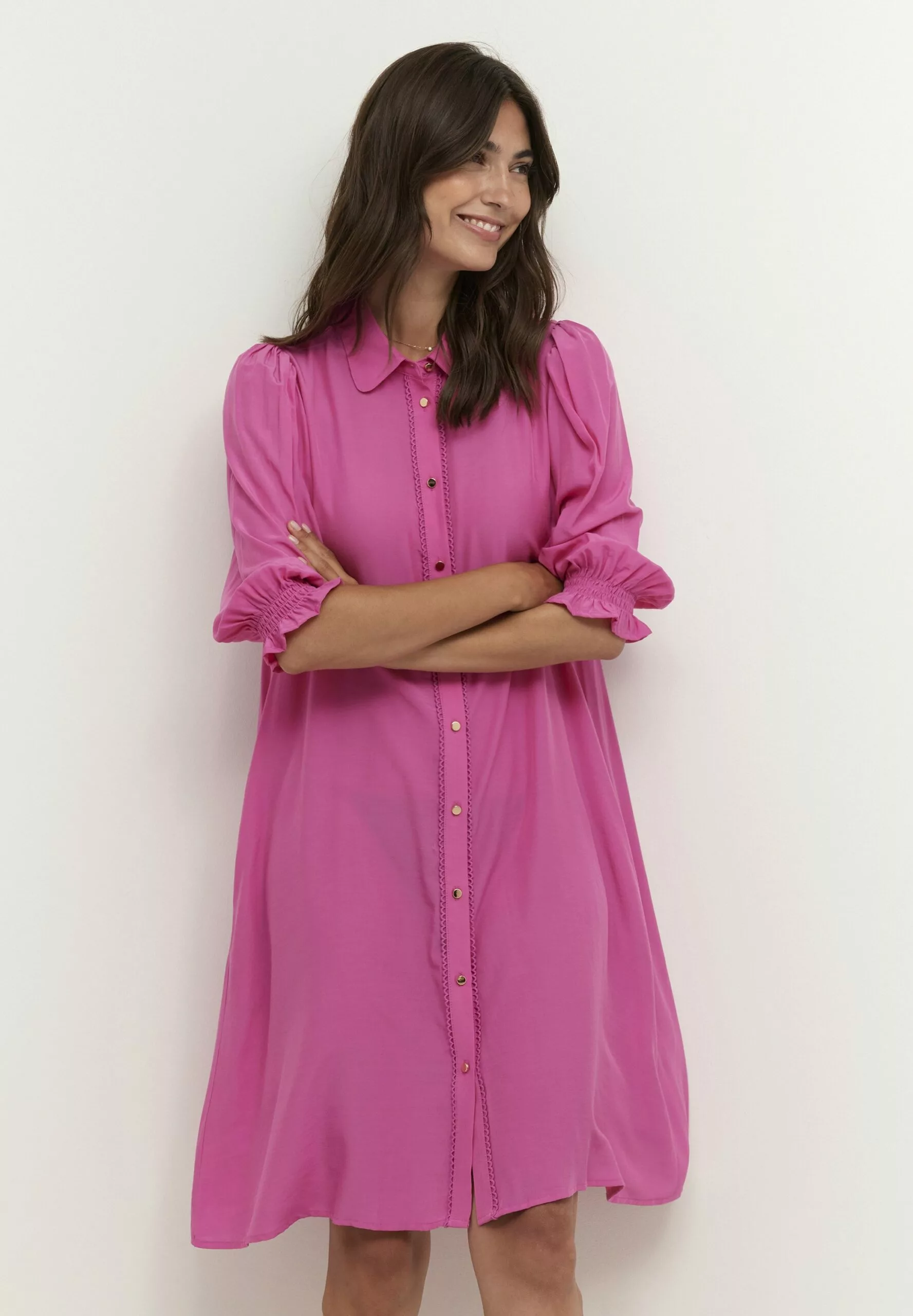 Culture Cuasmine - Blousejurk - Fuchsia Pink