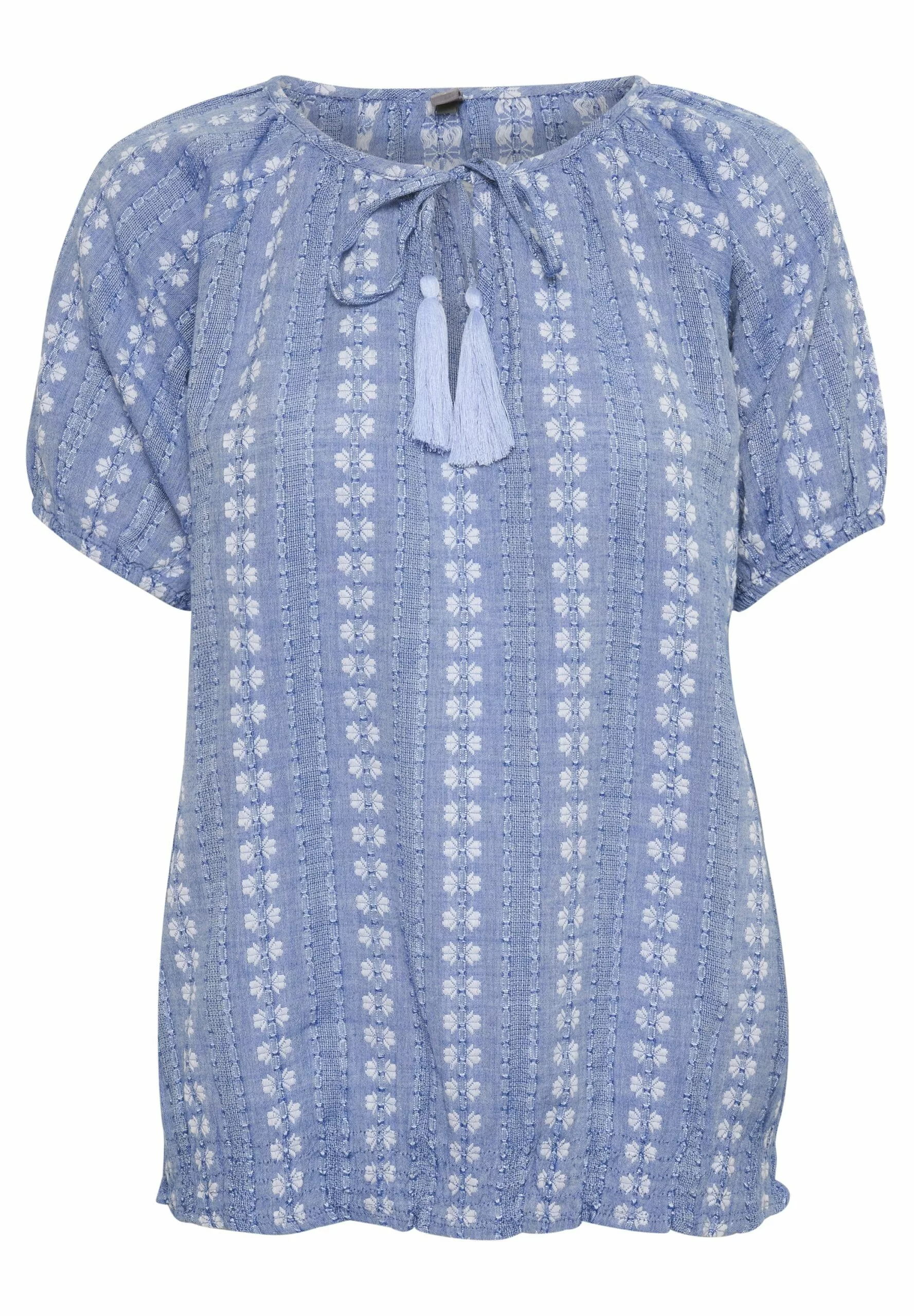 Culture Cuadriette Ss - Blouse - Ultramarine - Afbeelding 6