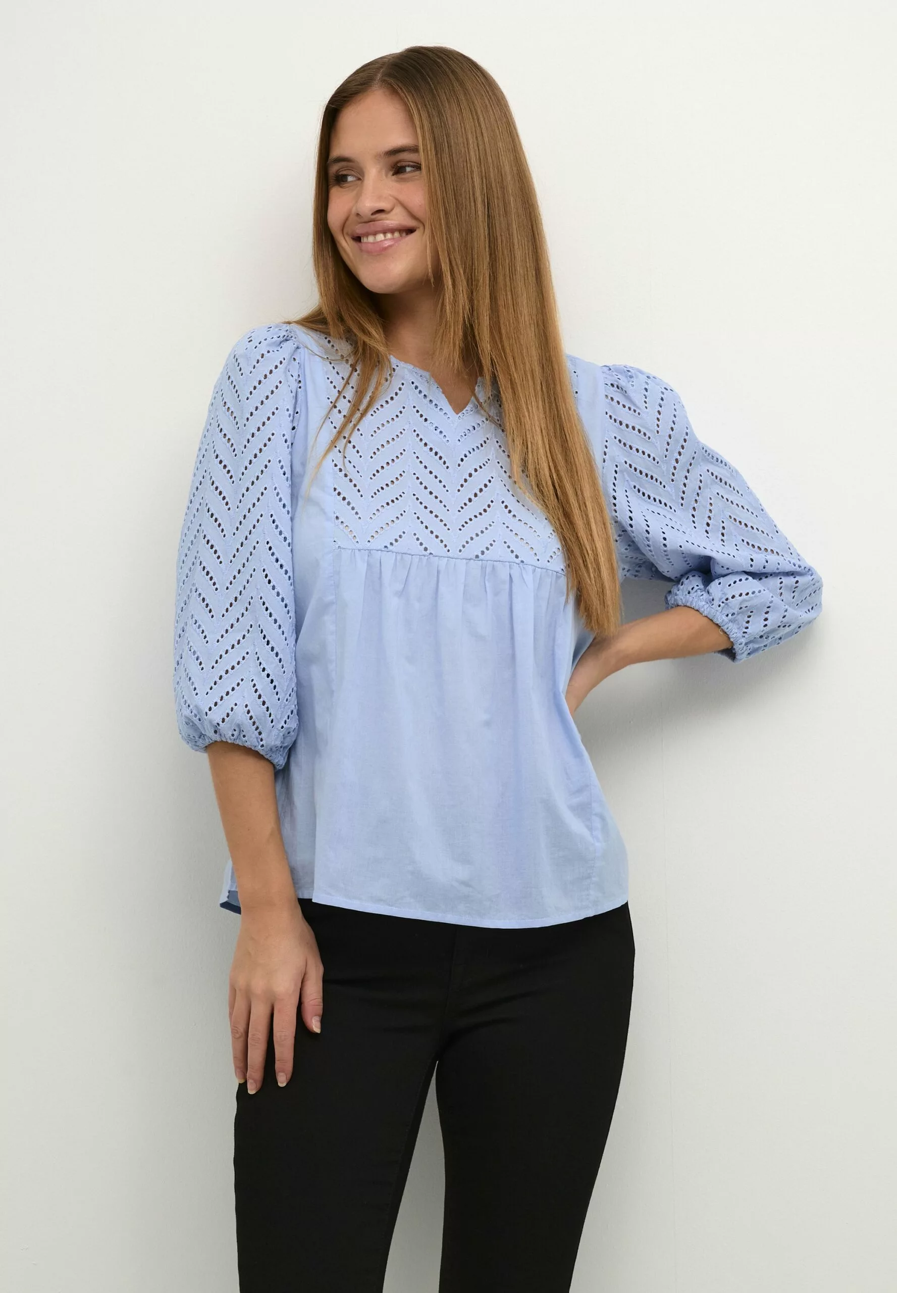Culture Cutoril- Blouse - Cashmere Blue