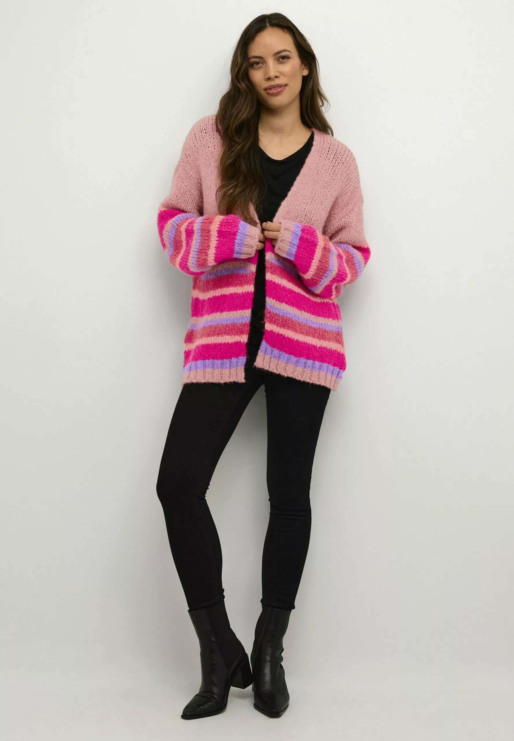 Culture Cumilas New Stripe- Vest - Pink Red - Afbeelding 2