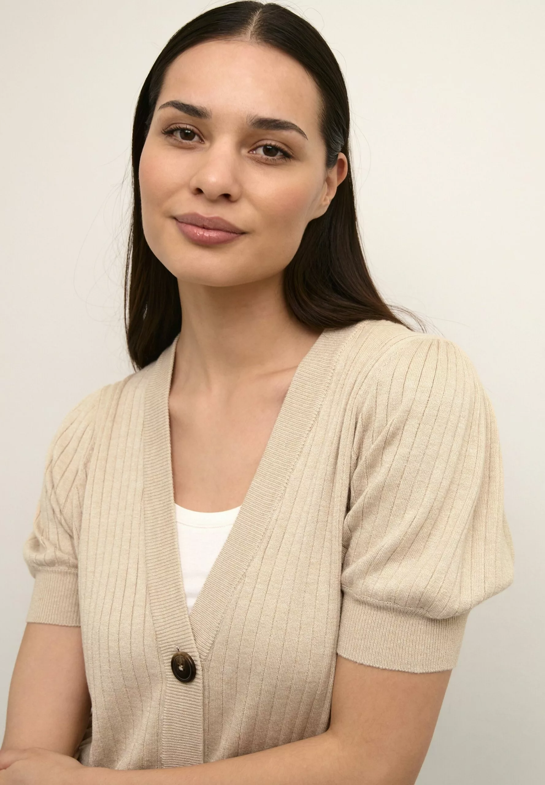 Culture Cuannemarie - Vest - Warm Sand Melange - Afbeelding 4