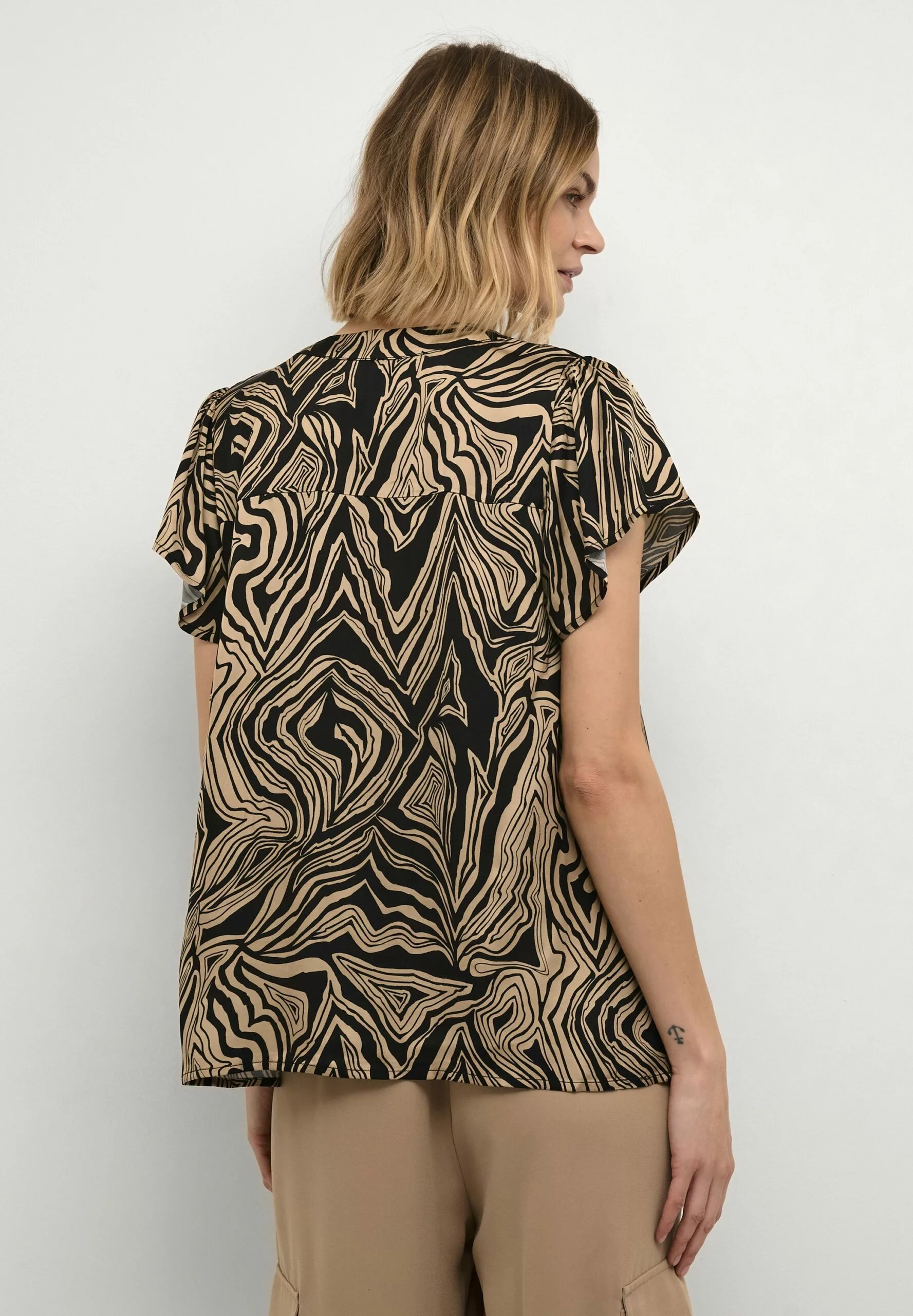 Culture Vilma Ss- Blouse - Black - Afbeelding 3