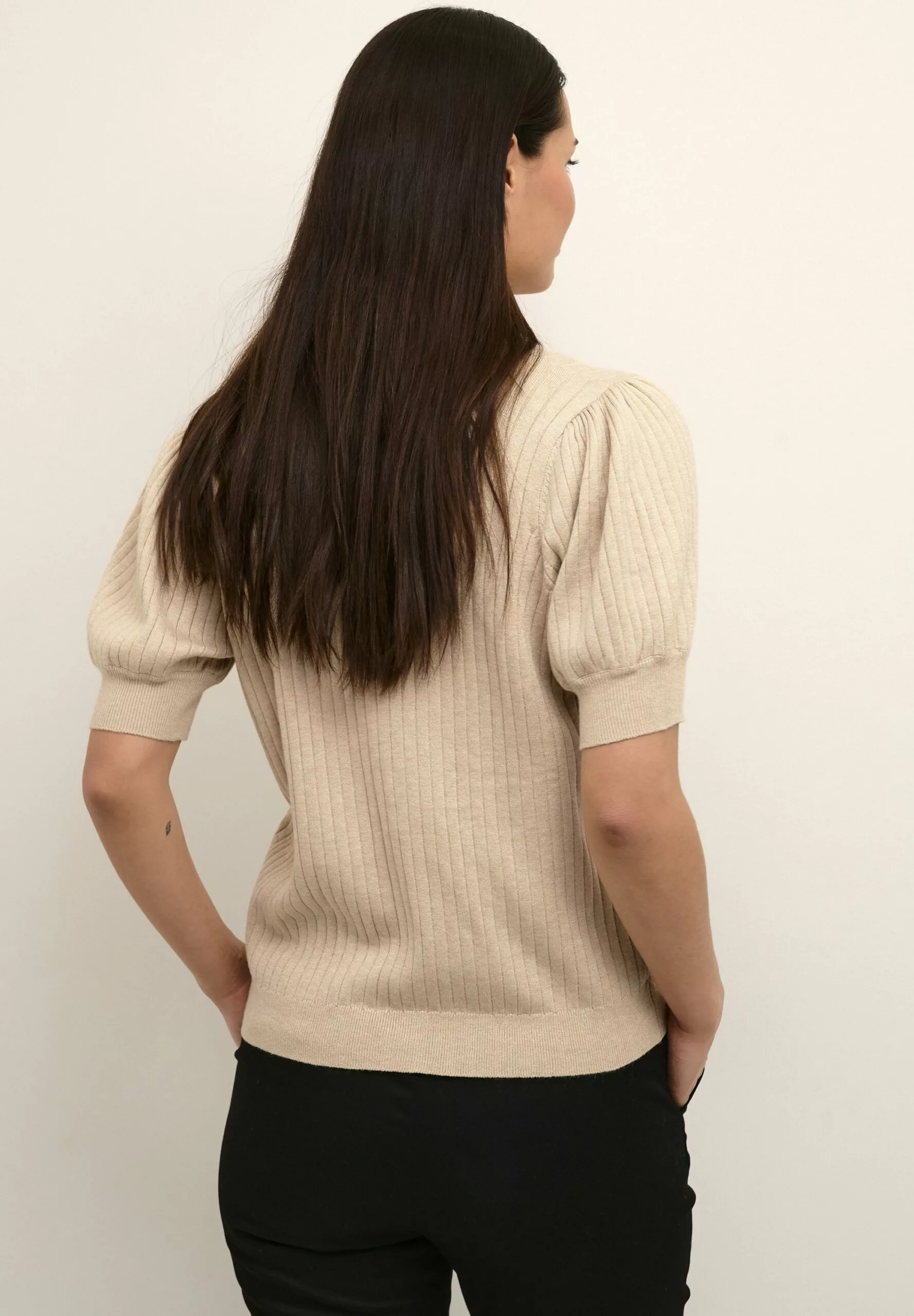 Culture Cuannemarie - Vest - Warm Sand Melange - Afbeelding 3