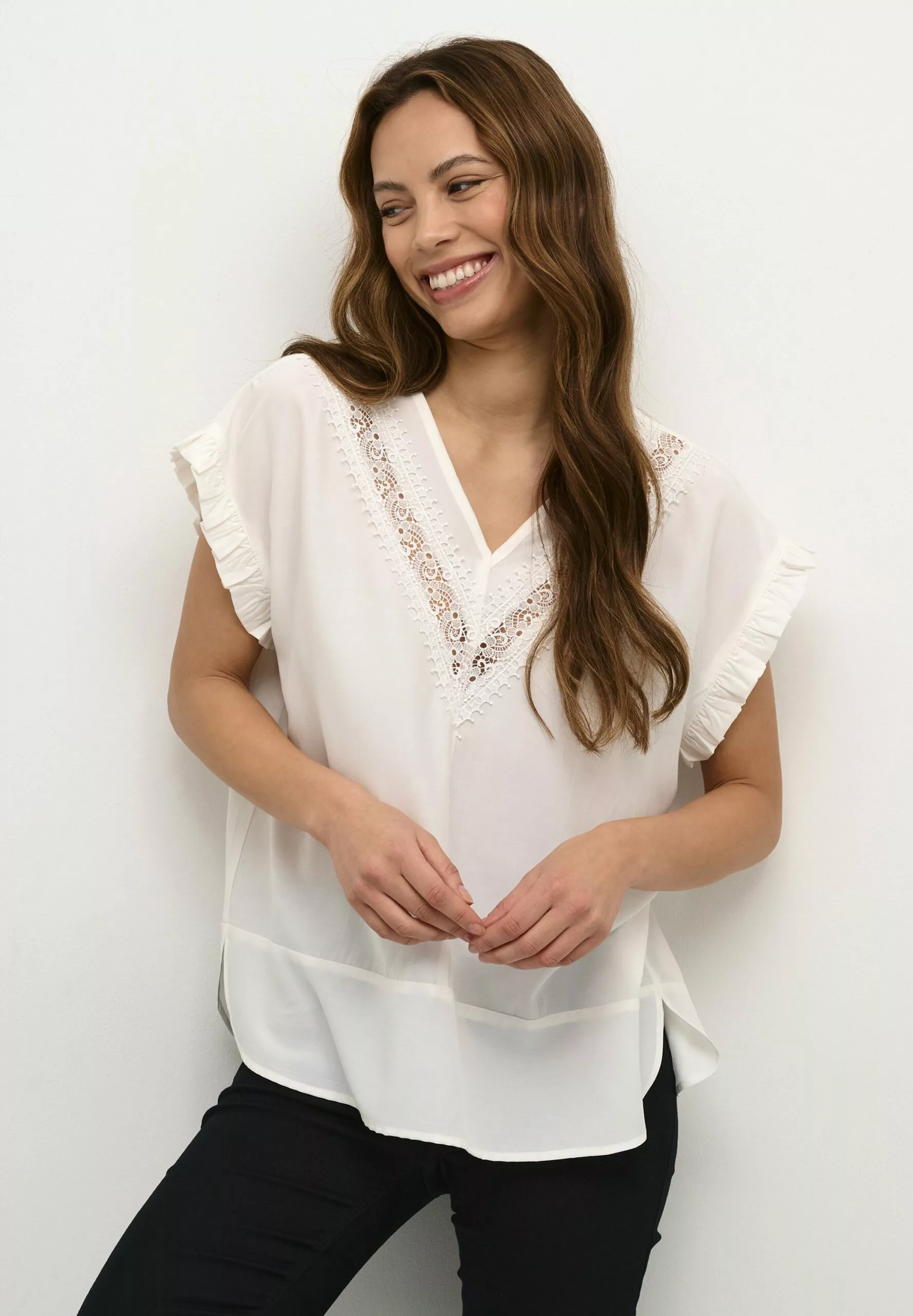 Culture Cutiffany Ss- Blouse - Spring Gardenia