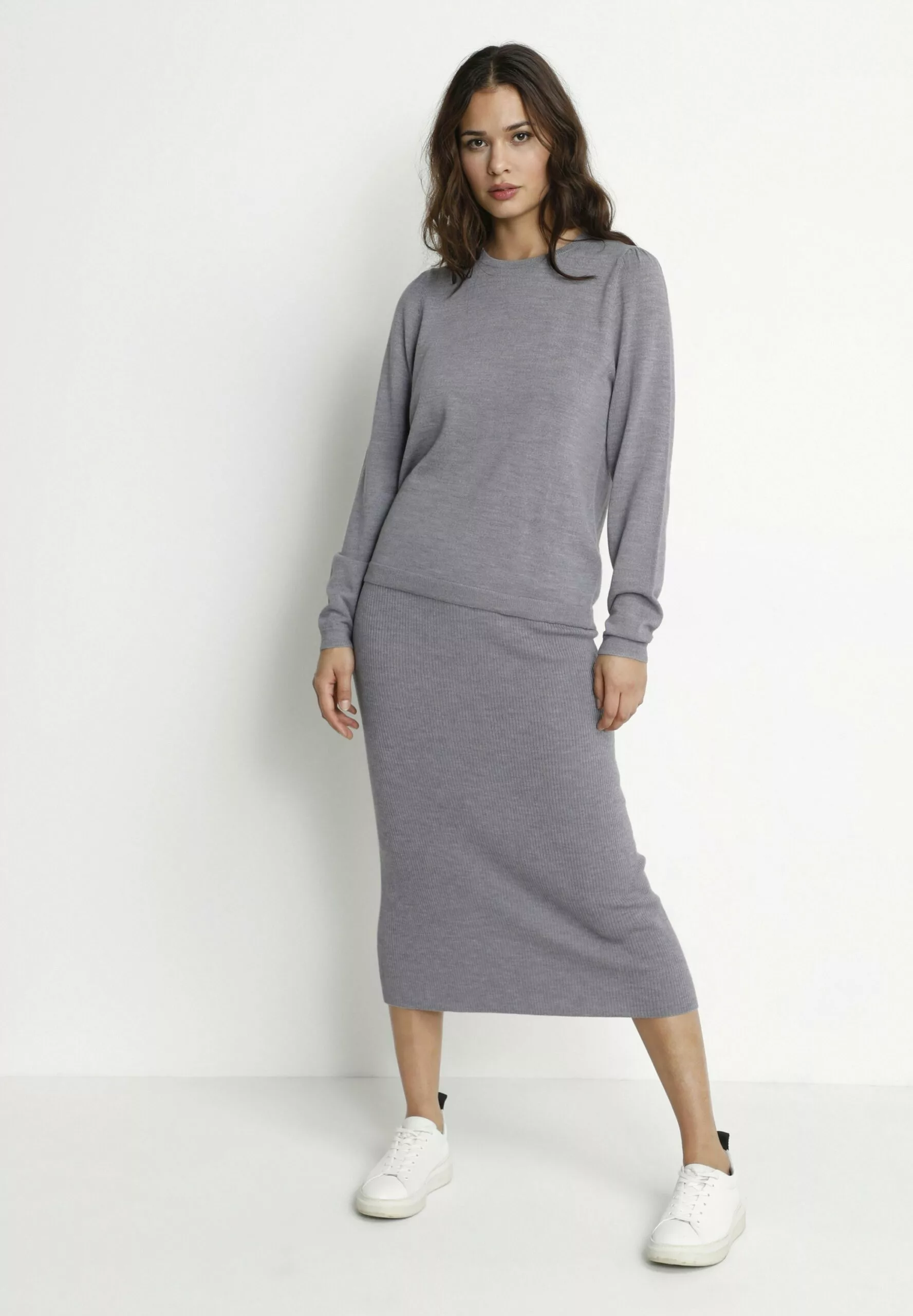 Culture Trui - Mid Grey Melange - Afbeelding 2