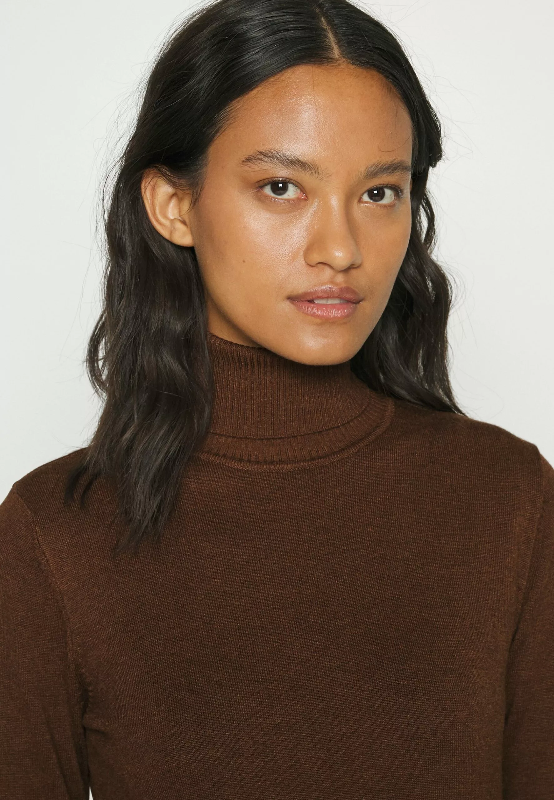 Culture Annemarie Roll Neck - Trui - Potting Soil Melange - Afbeelding 5