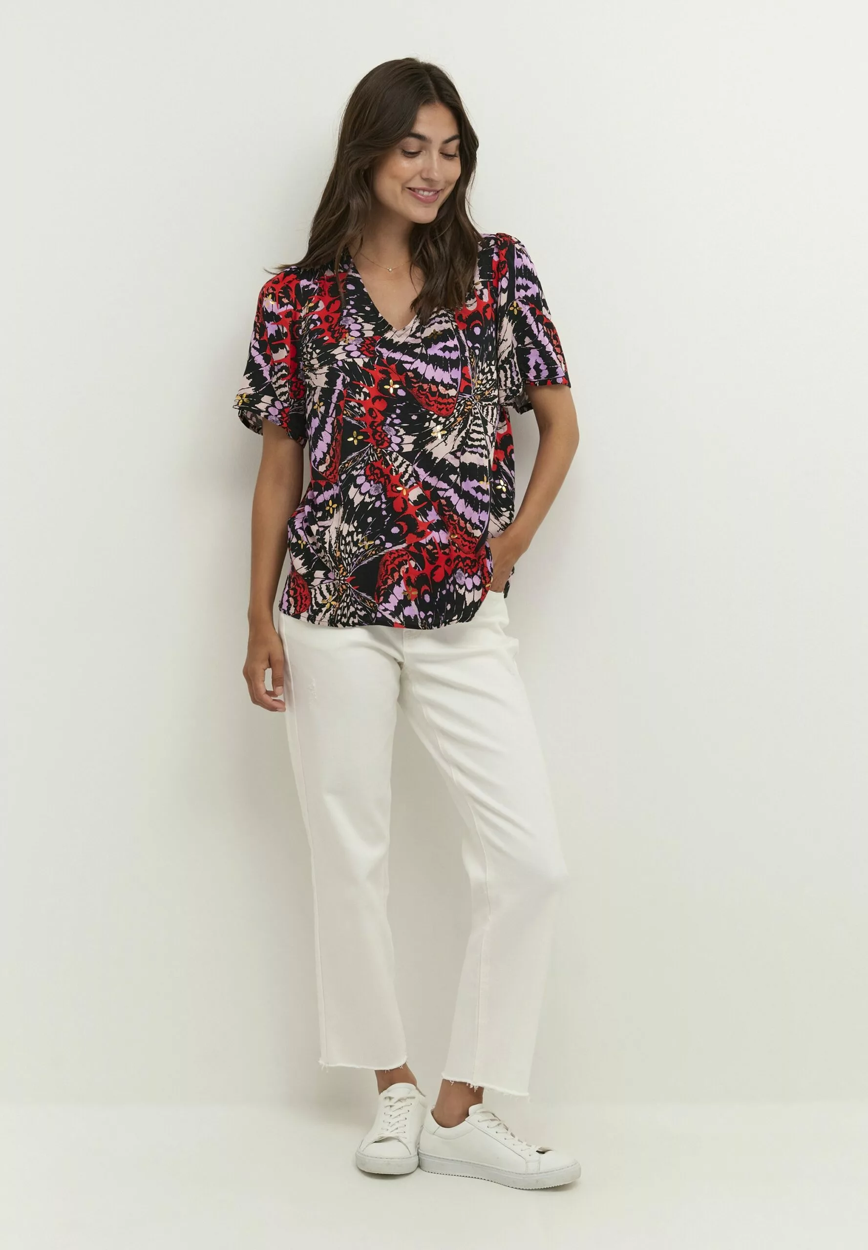 Culture Cuyrsa Ss - T-Shirt Print - Fiery Red - Afbeelding 2