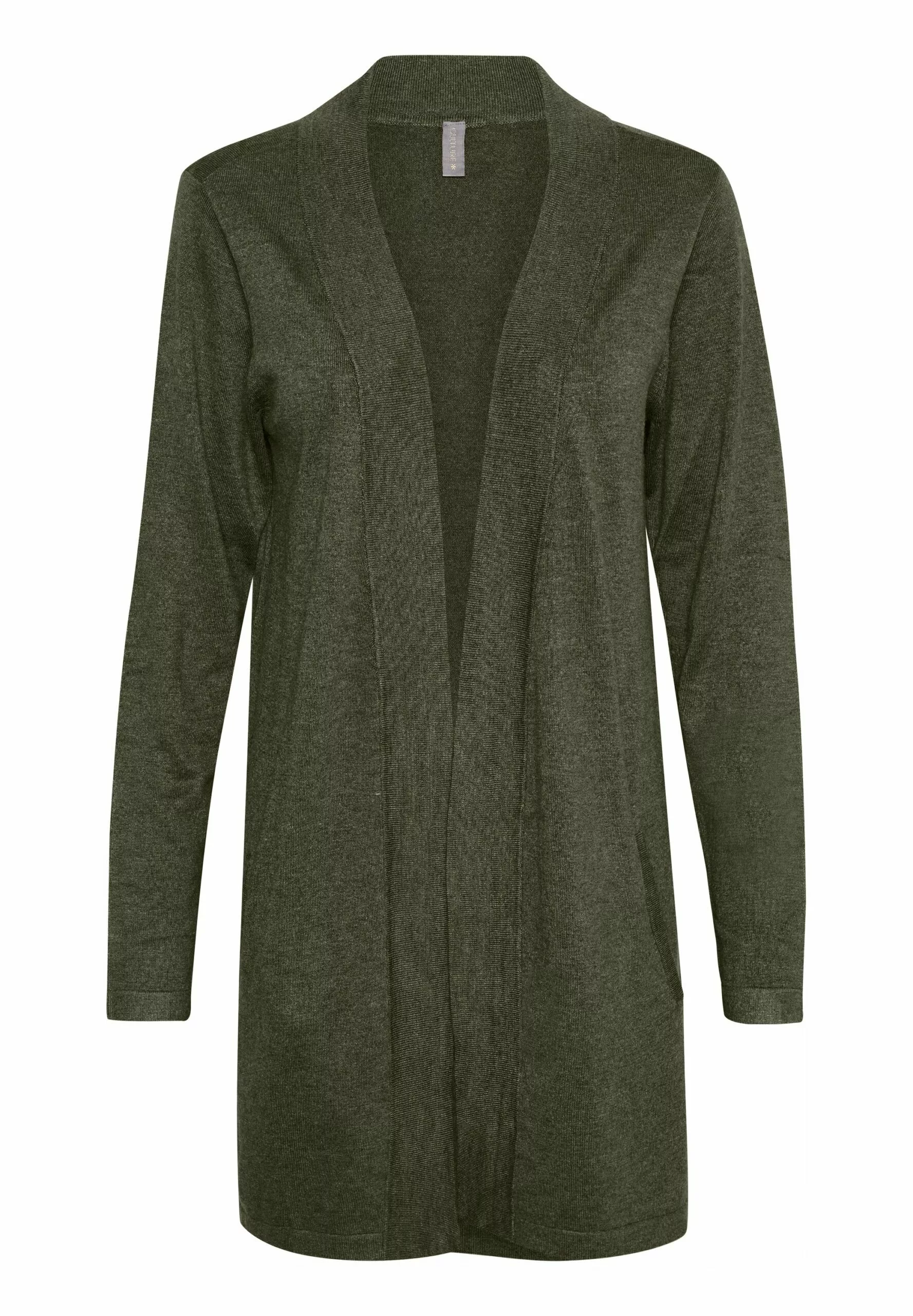 Culture Cuannemarie Long - Vest - Olive Night Melange - Afbeelding 5