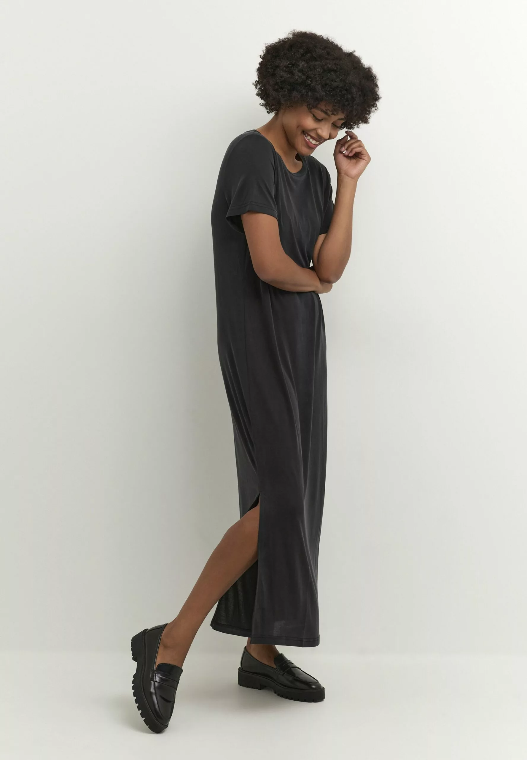 Culture Kajsa Long- Maxi-Jurk - Black Wash - Afbeelding 2