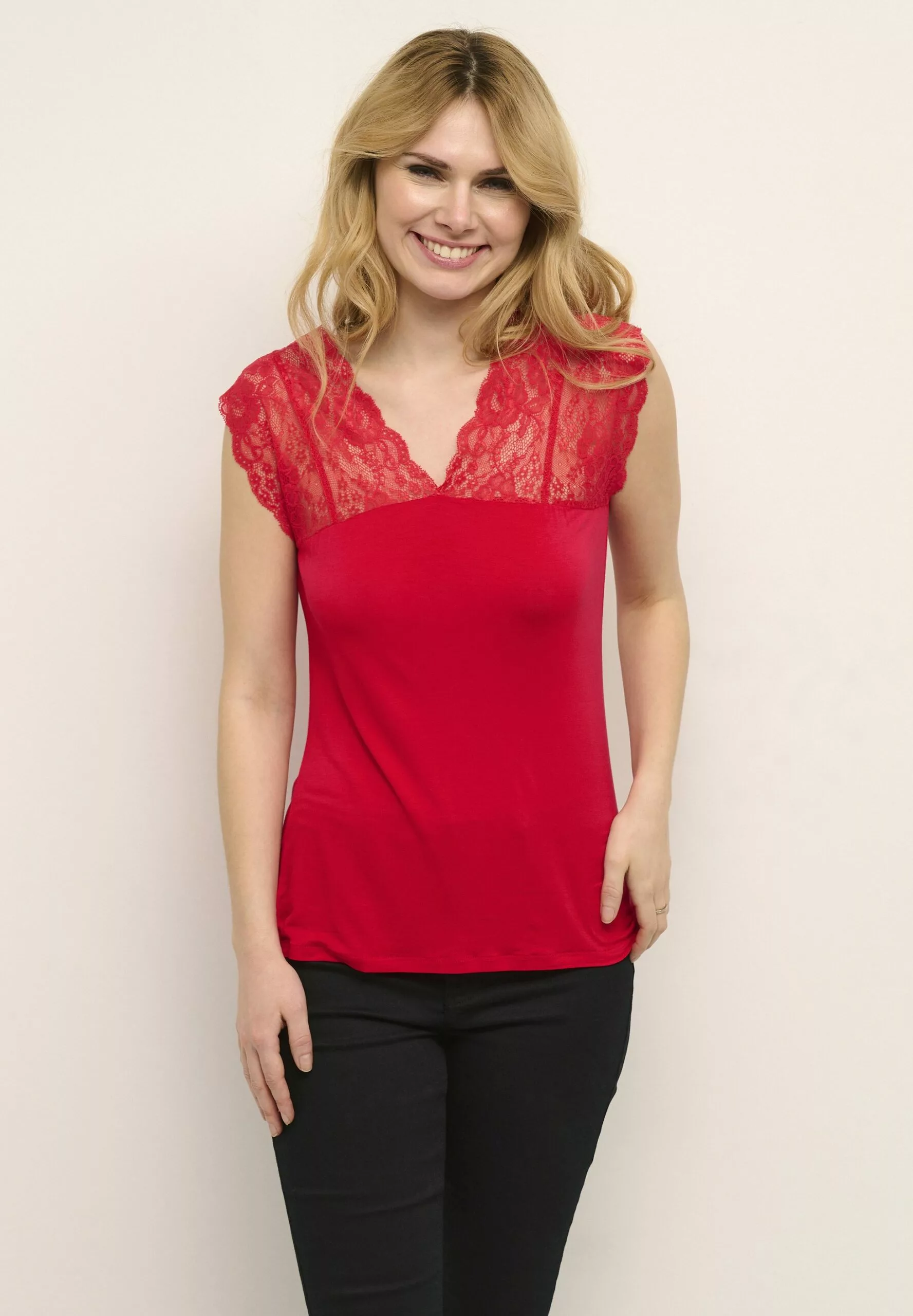 Culture Elona Strap - Blouse - Chinese Red