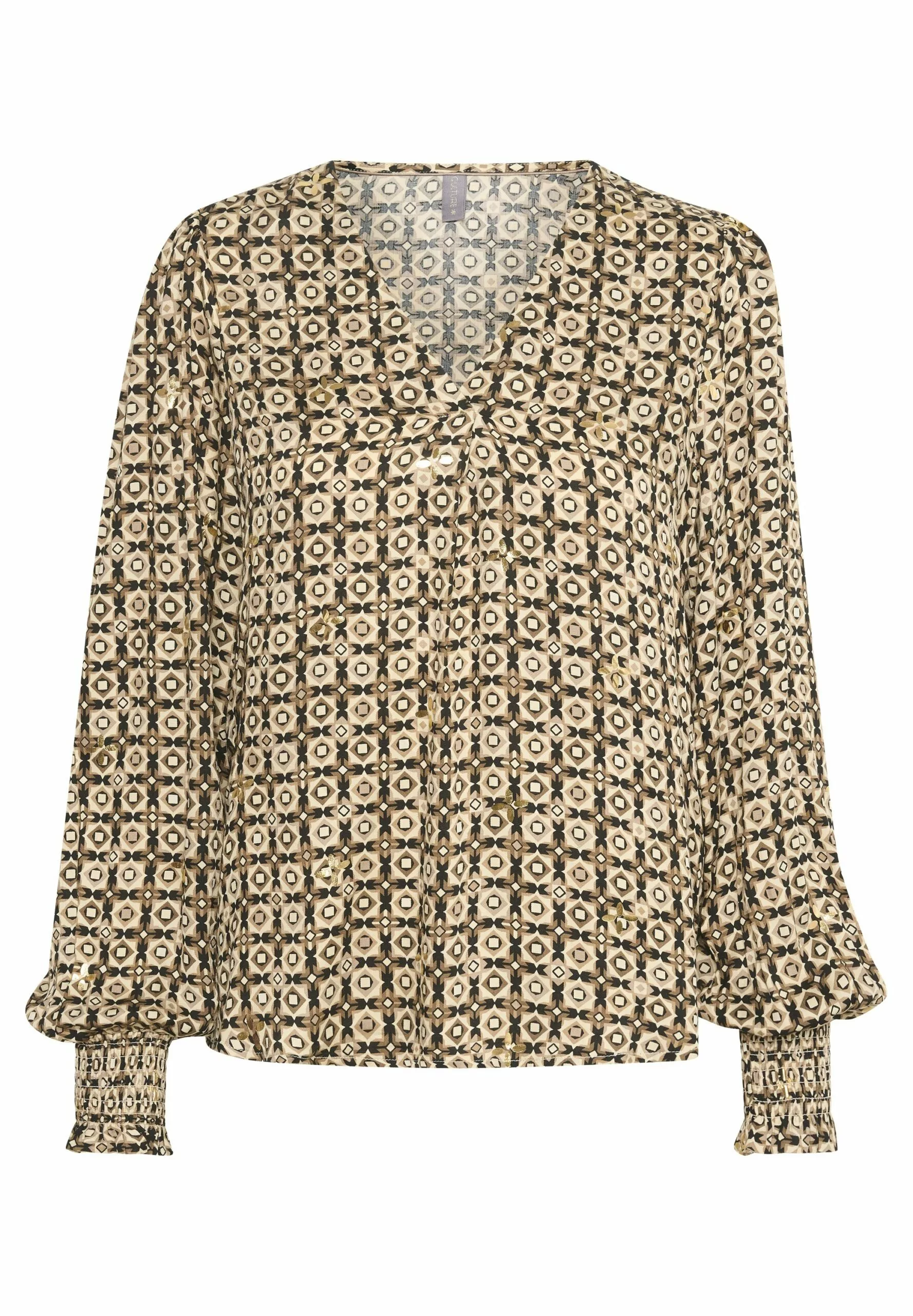Culture Cutila - Blouse - Dune W Foil - Afbeelding 5