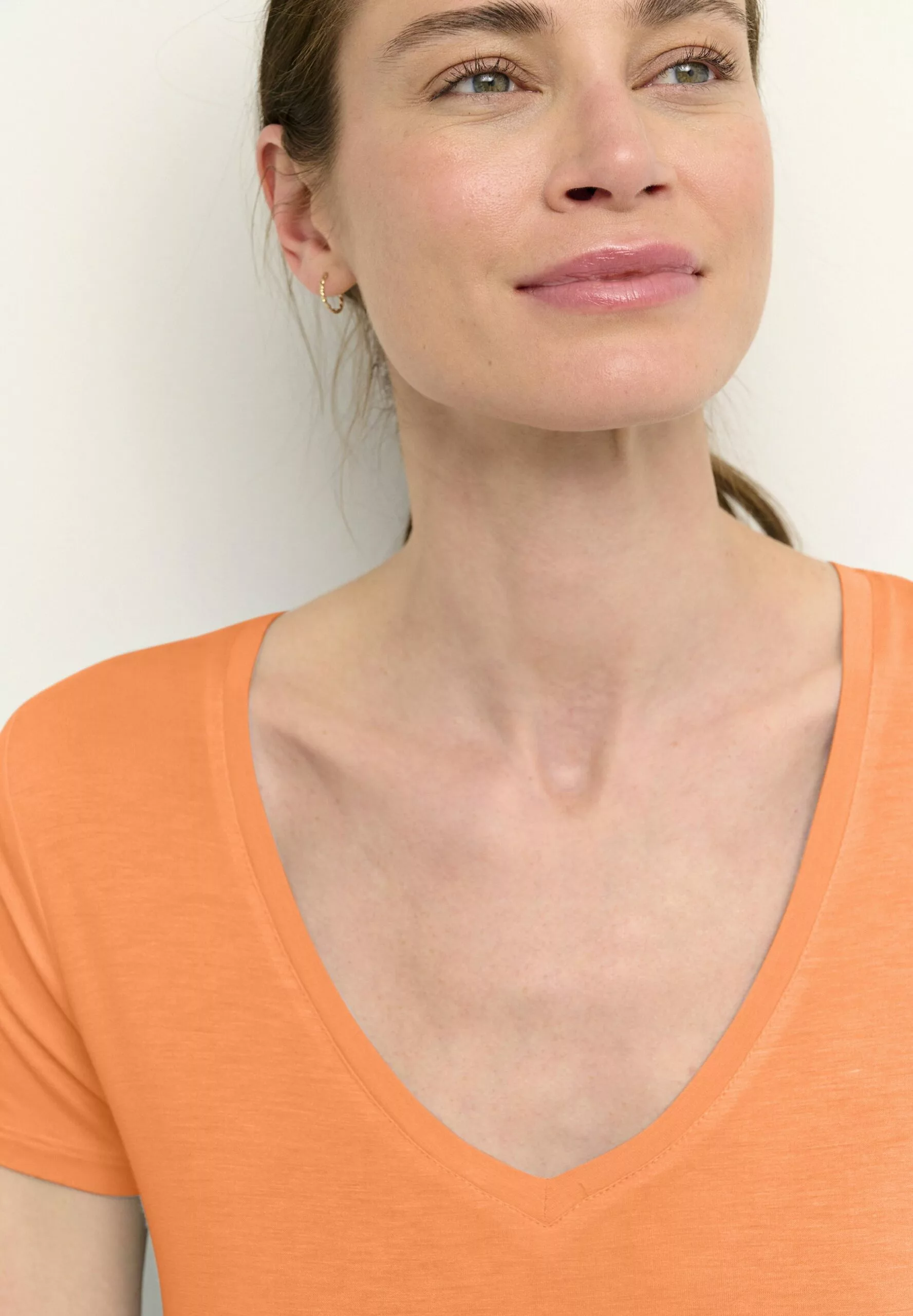 Culture Poppy- T-Shirt Basic - Tangerine - Afbeelding 4