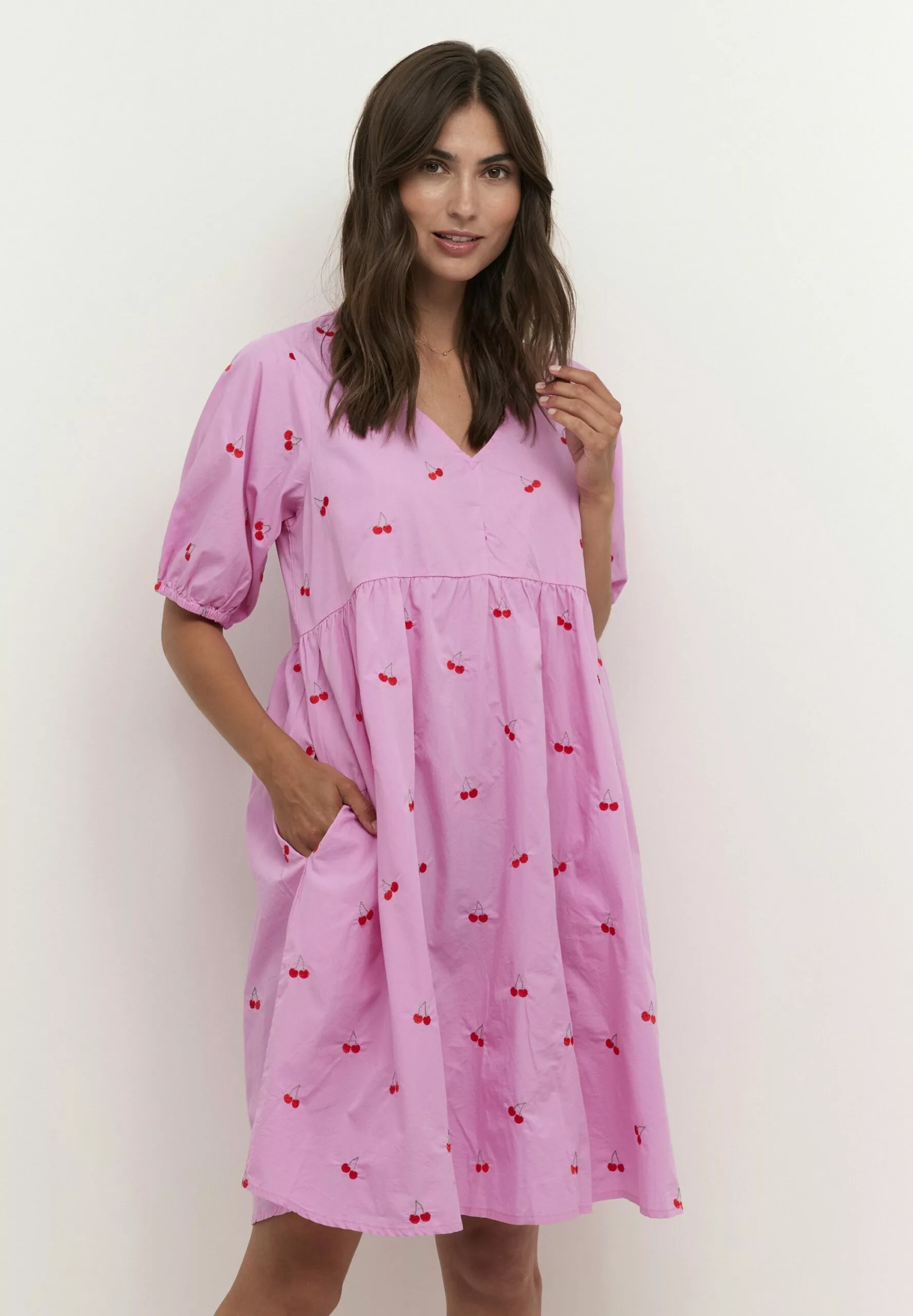 Culture Cucarole - Jurk - Fuchsia Pink