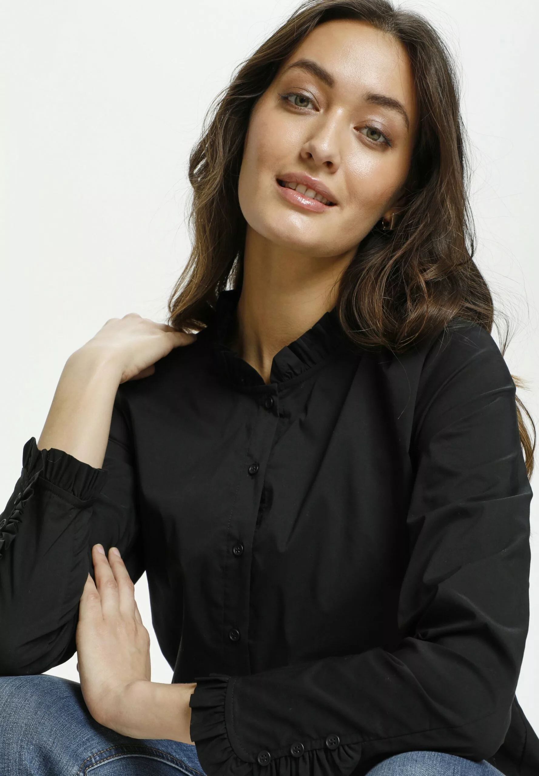 Culture Antoinett- Overhemdblouse - Black - Afbeelding 4