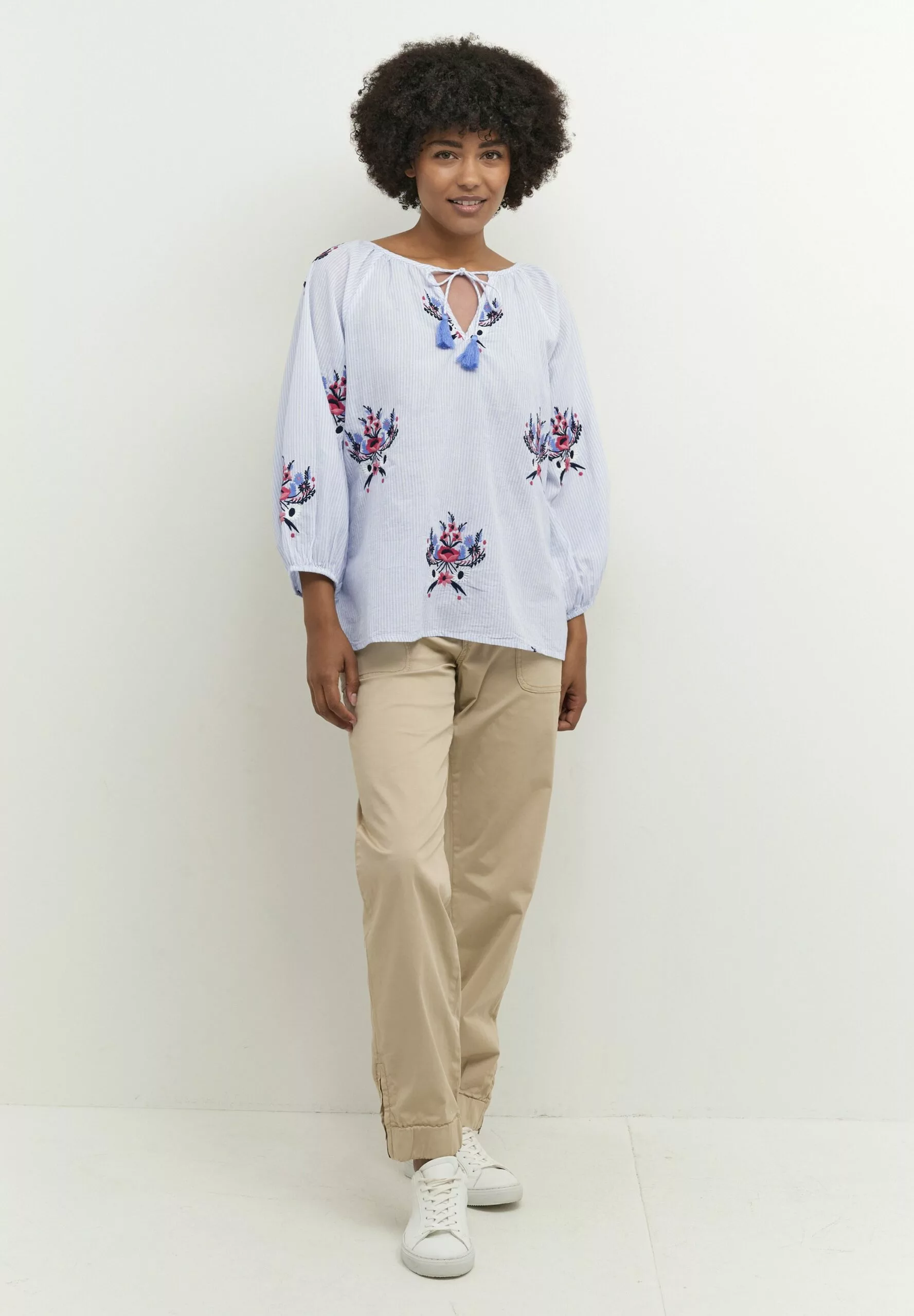 Culture Cubjanka - Blouse - Blue Stripe - Afbeelding 2