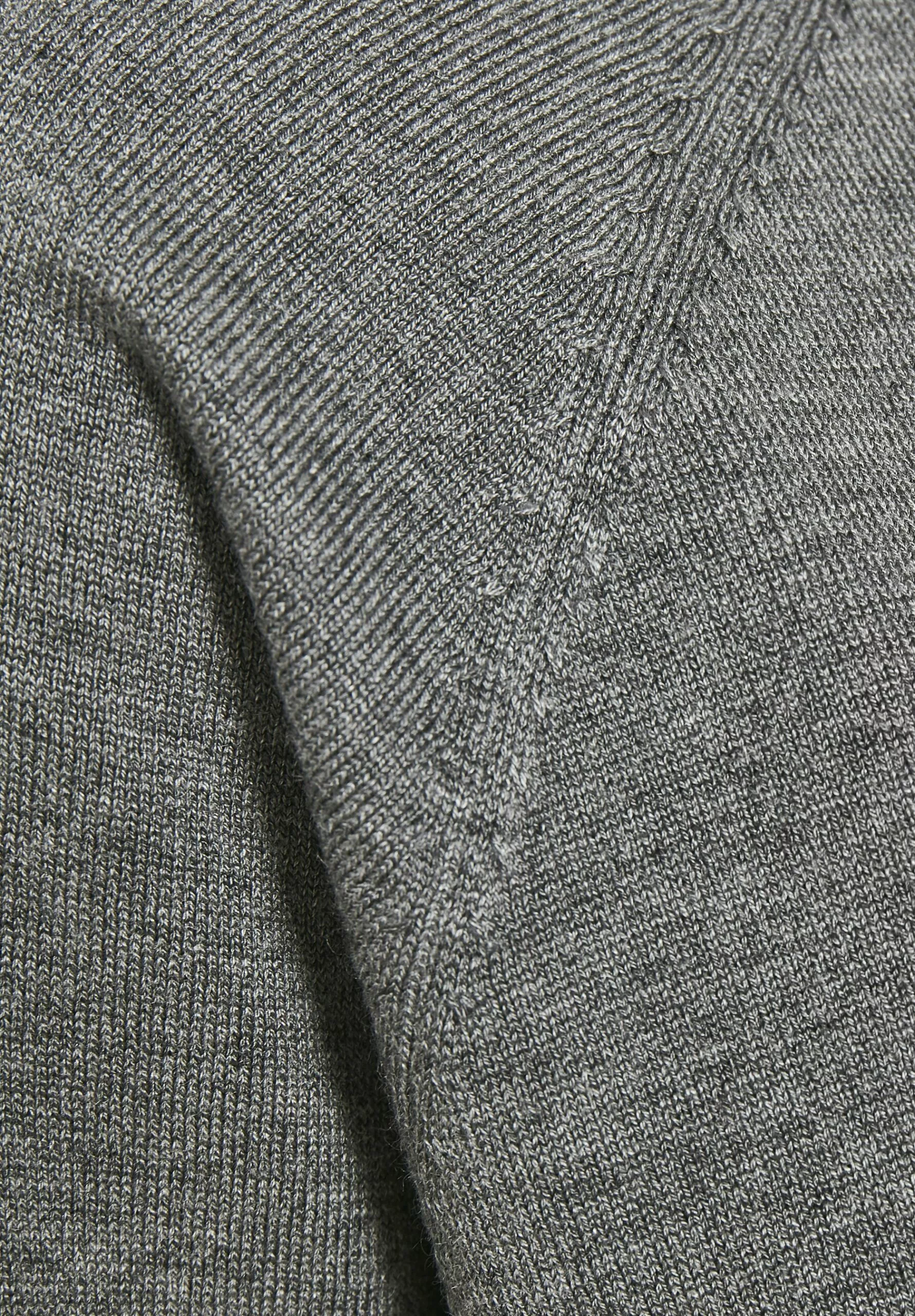 Culture Annemarie Solid- Trui - Mid Grey Melange - Afbeelding 6