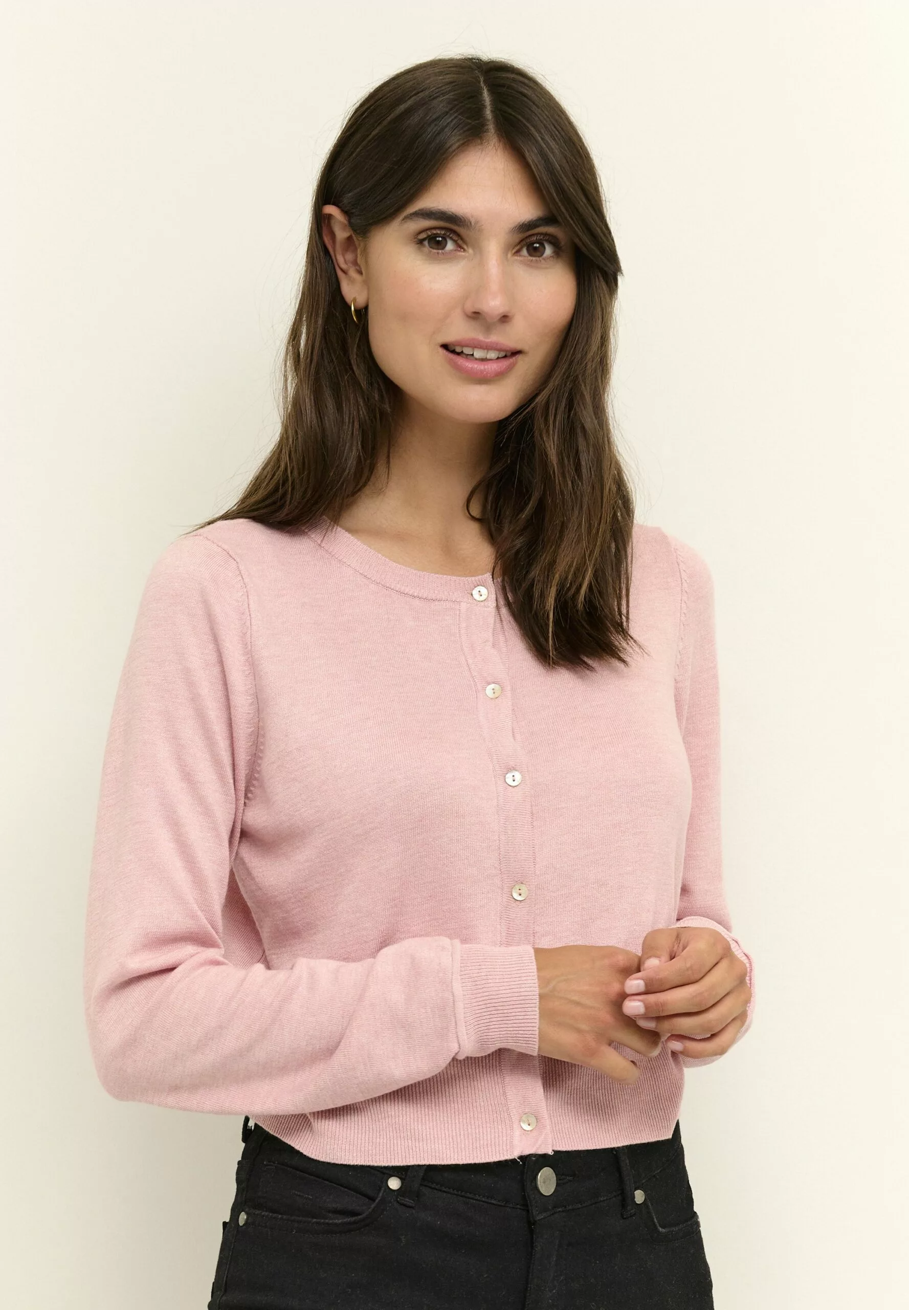 Culture Cuannemarie - Vest - Pale Mauve Melange