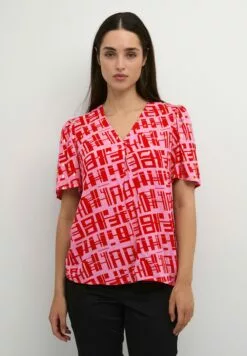 Culture Cuteresa - Blouse - Fuchsia Pink W Foil