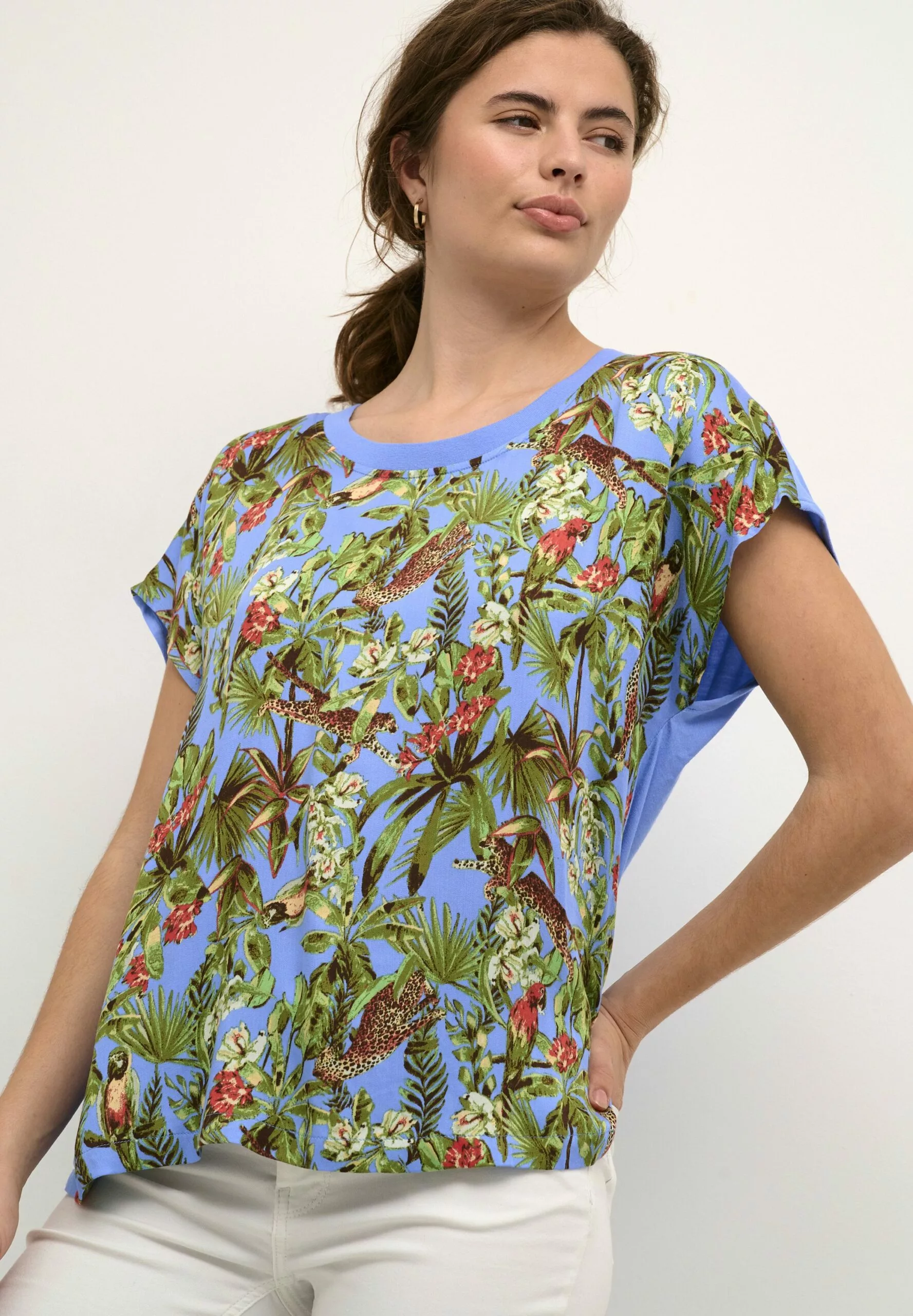 Culture Cutenna Capsleeve - T-Shirt Print - Ultramarine - Afbeelding 4