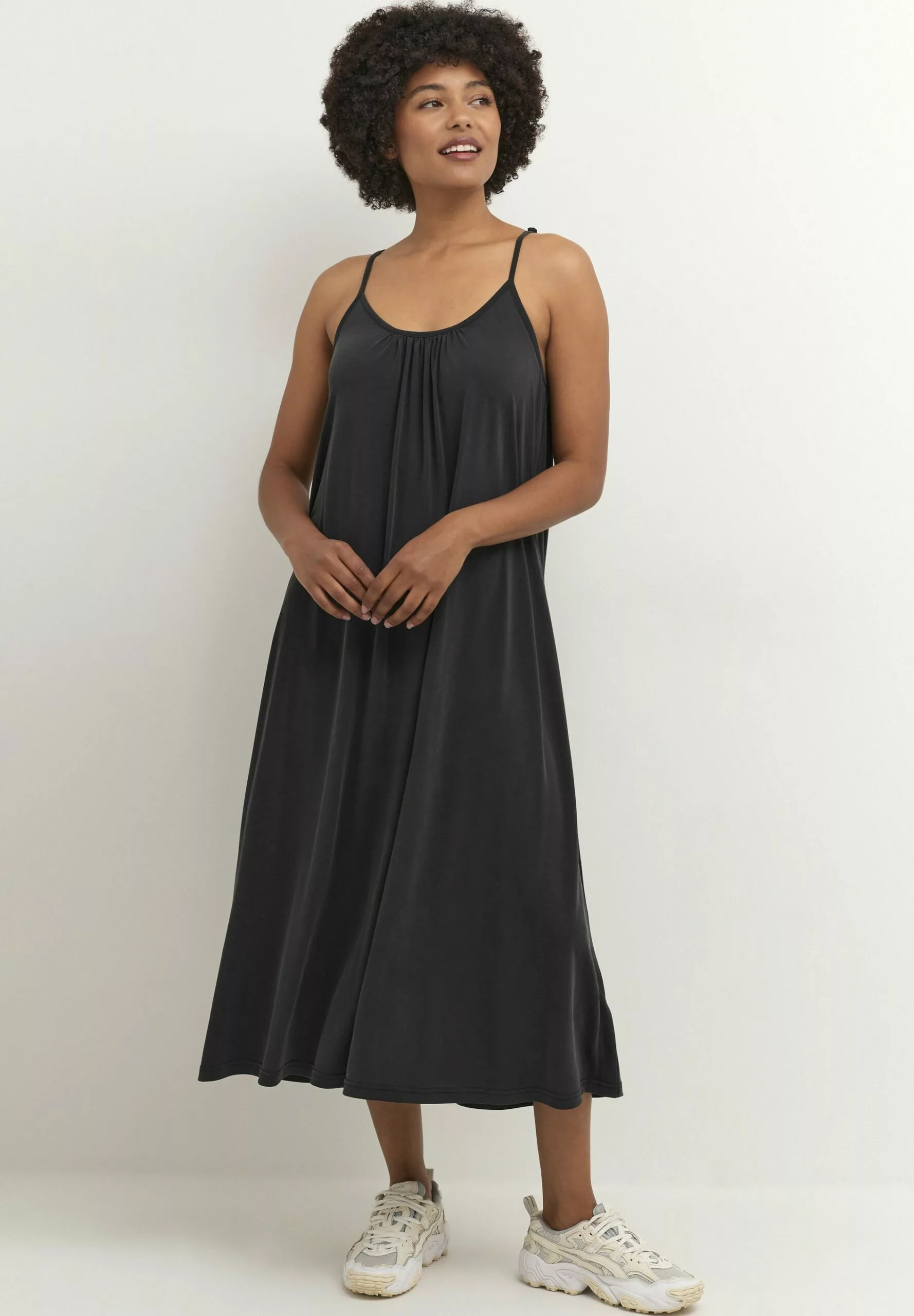 Culture Kajsa Strap - Jerseyjurk - Black Wash - Afbeelding 2