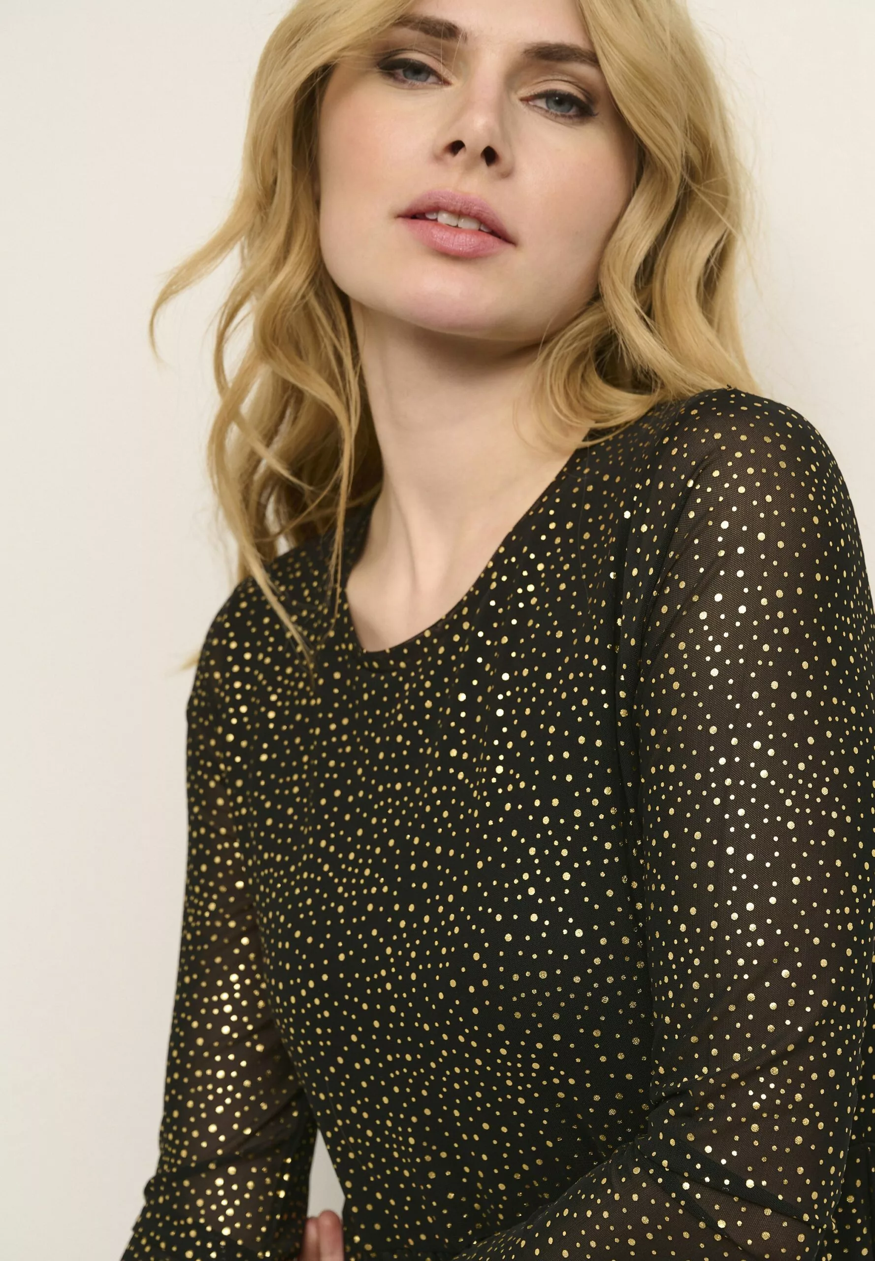 Culture Cumelida - Jurk - Black Gold Dot - Afbeelding 4