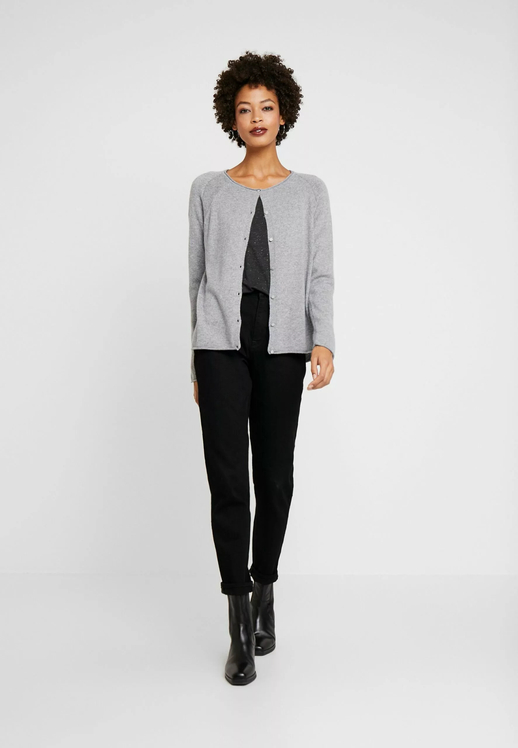 Culture Alaia- Vest - Light Grey Melange - Afbeelding 2