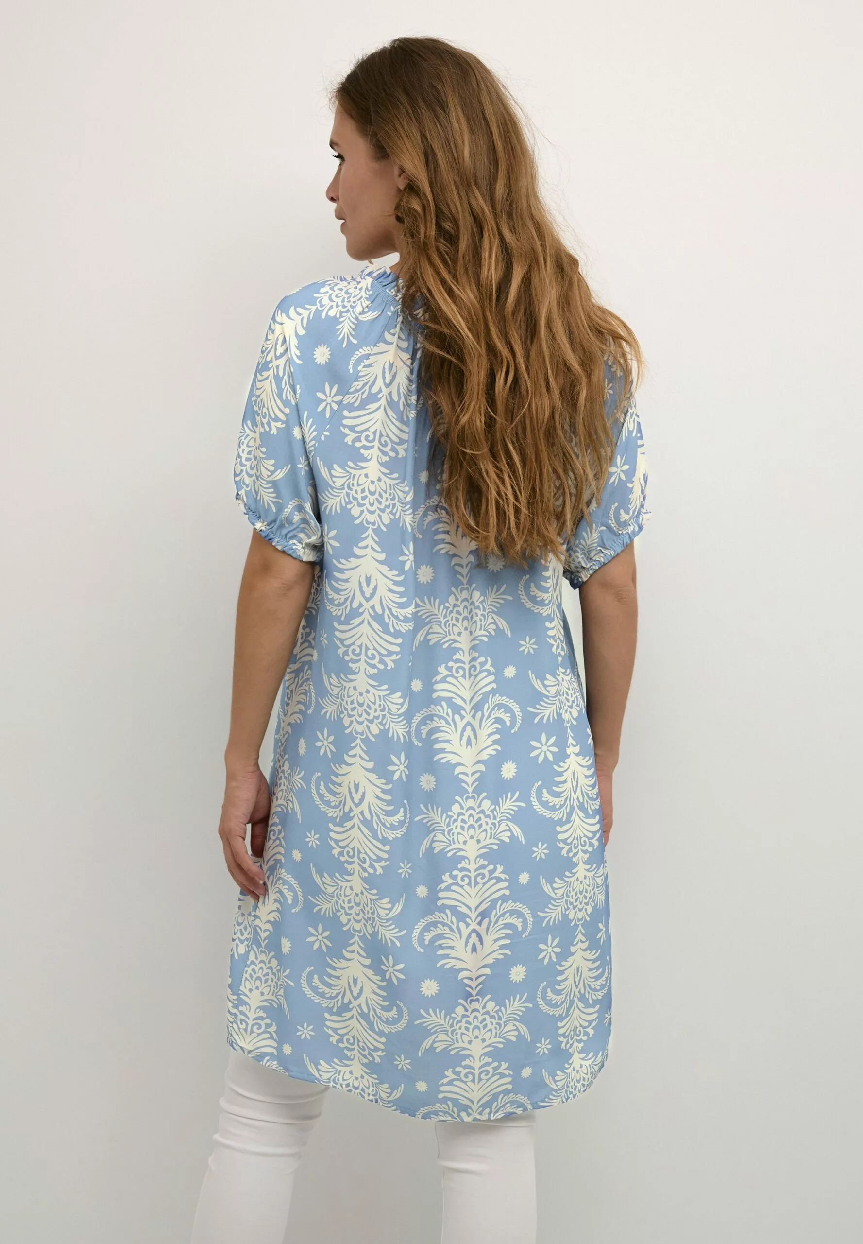 Culture Cumasha - Jurk - Blue Flower - Afbeelding 3