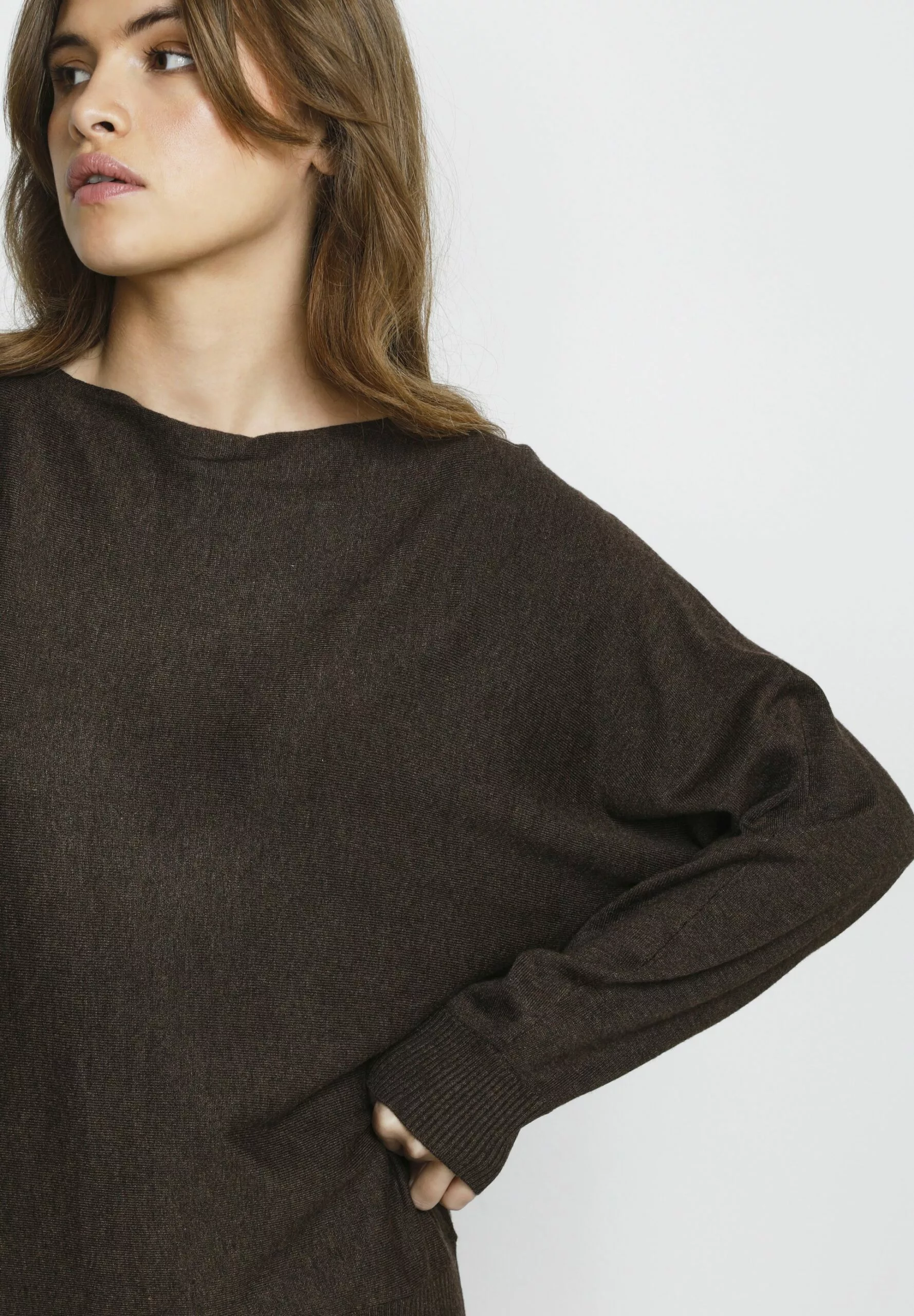 Culture Annemarie Batwing - Trui - Demitasse Melange - Afbeelding 4