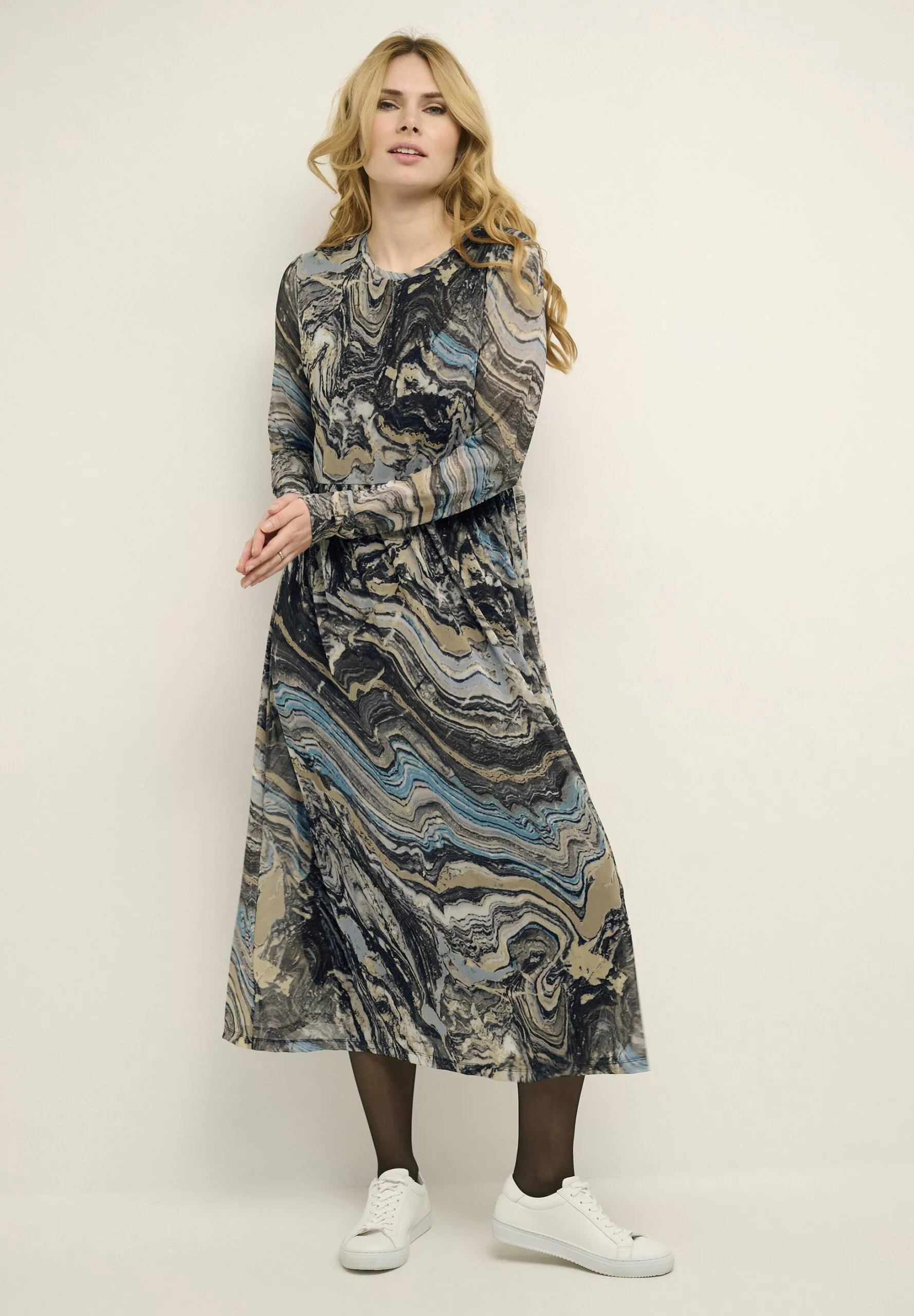 Culture Cumelida - Jurk - Brown Marble