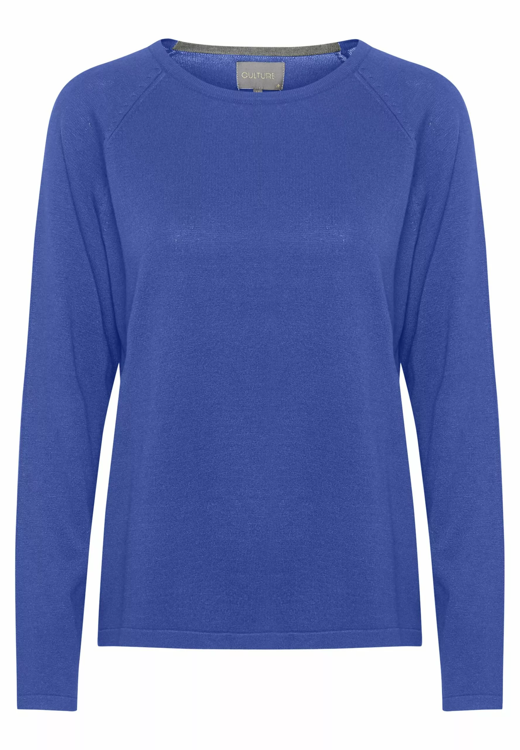 Culture Annemarie Solid- Trui - Dazzling Blue Melange - Afbeelding 5