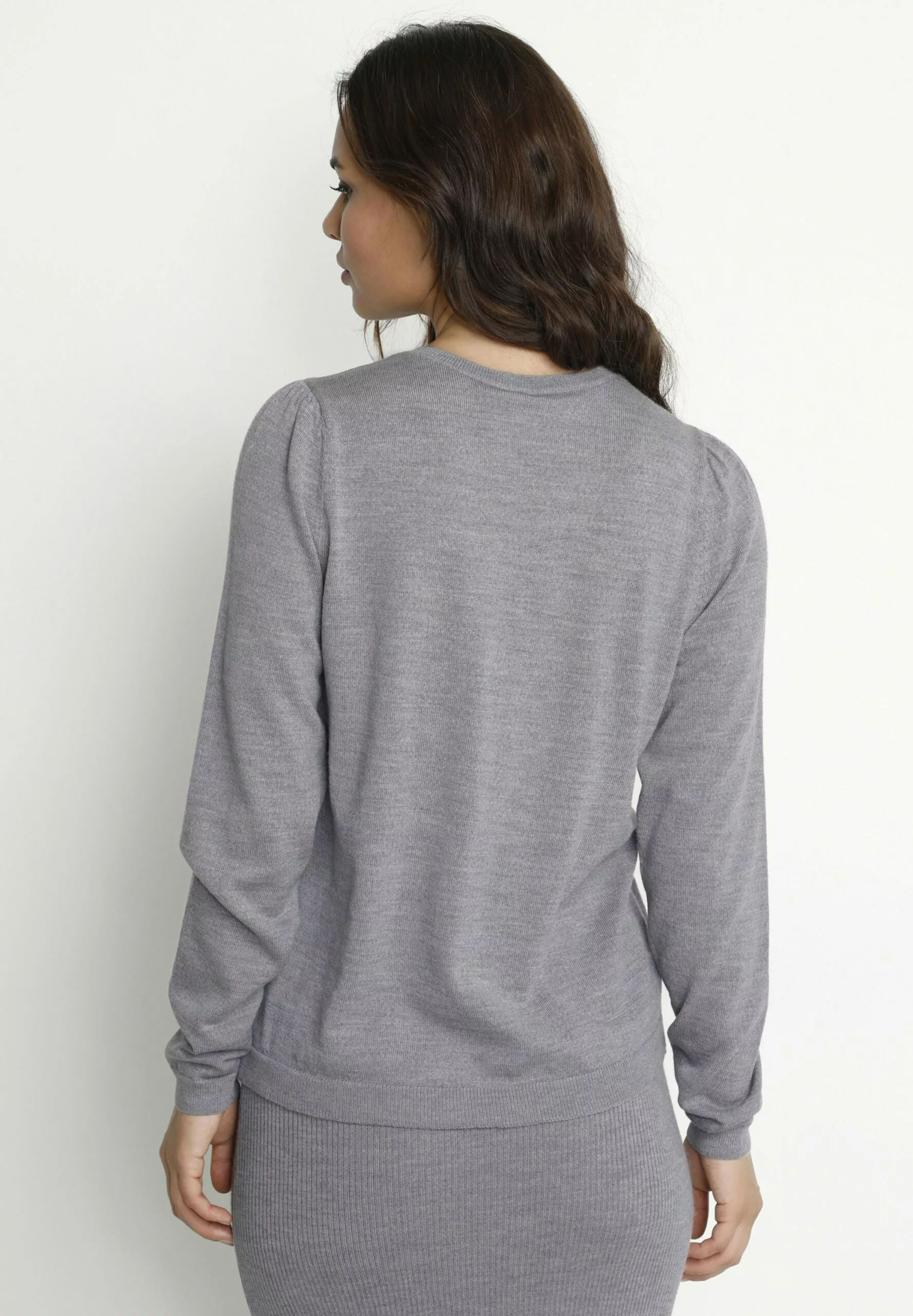 Culture Trui - Mid Grey Melange - Afbeelding 3