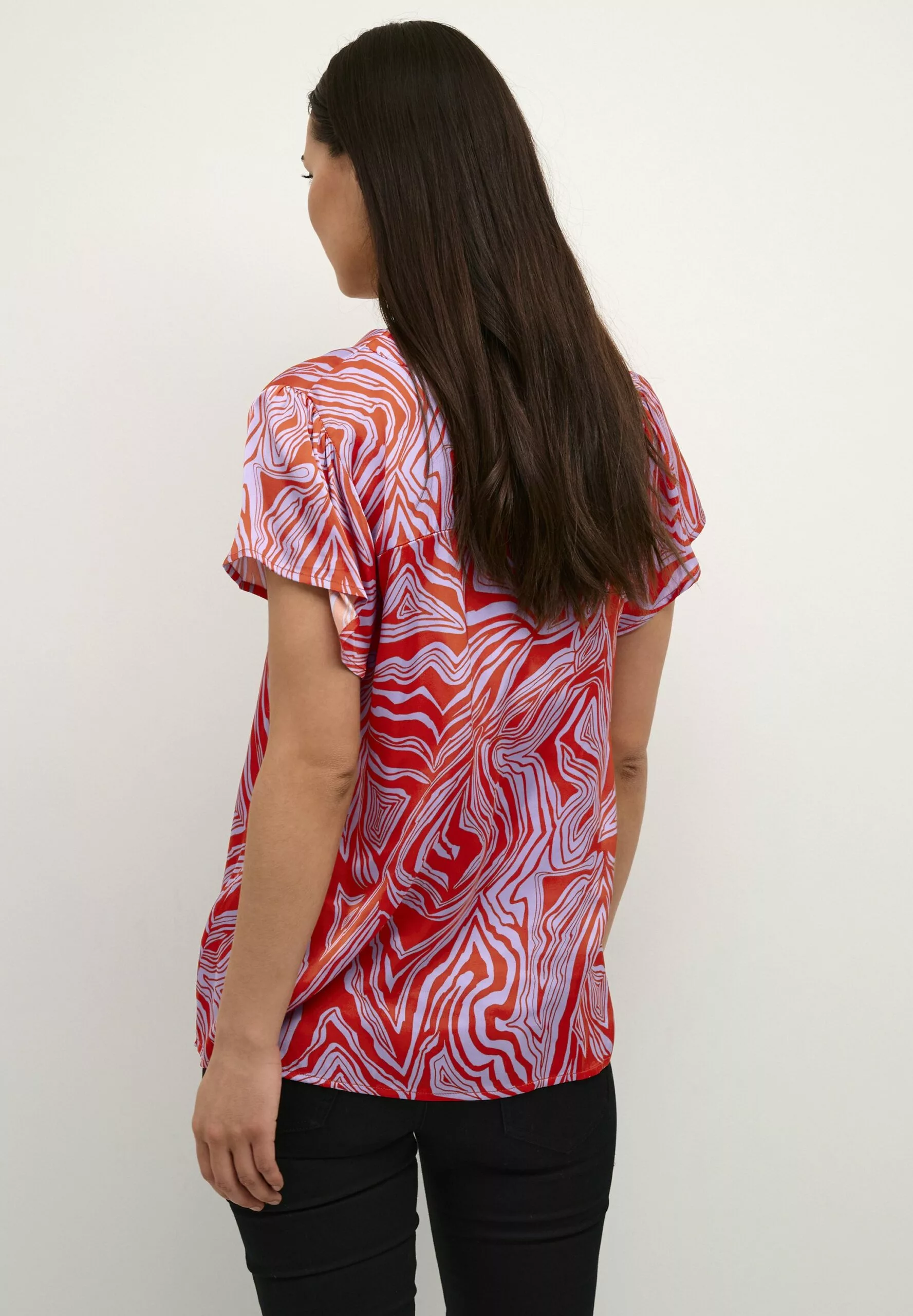 Culture Vilma Ss- Blouse - Orange - Afbeelding 3