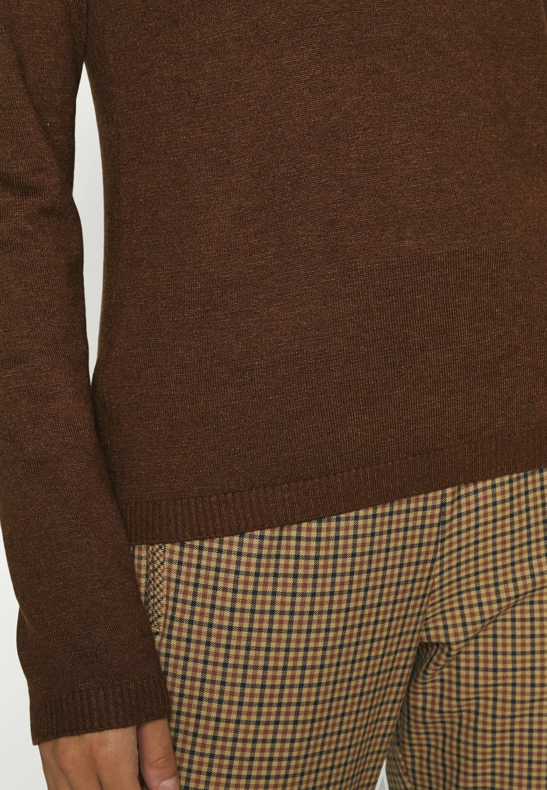 Culture Annemarie Roll Neck - Trui - Potting Soil Melange - Afbeelding 7