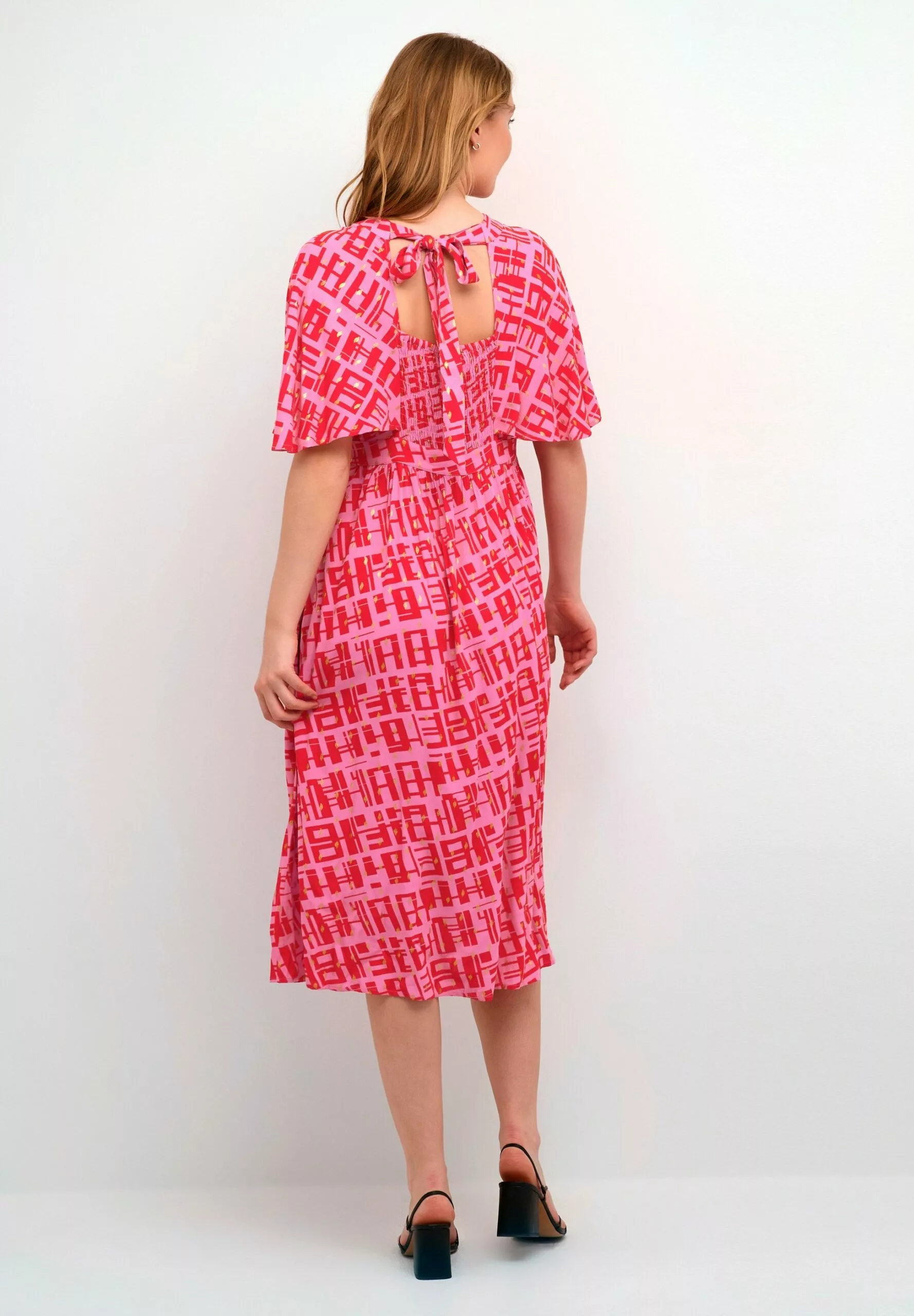 Culture Cuteresa - Jurk - Fuchsia Pink W Foil