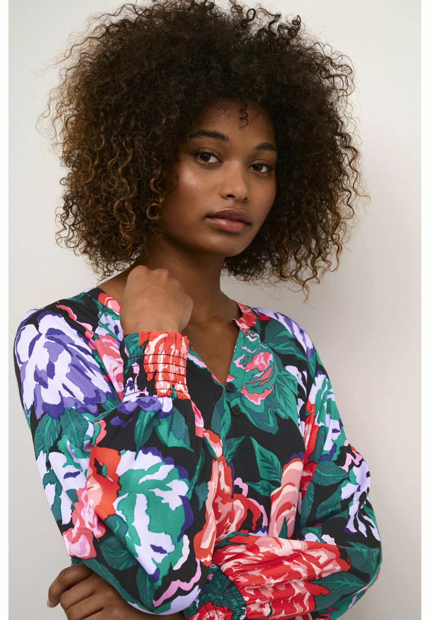 Culture Cuvirna - Jurk - Violet Tulip W O Foil - Afbeelding 4