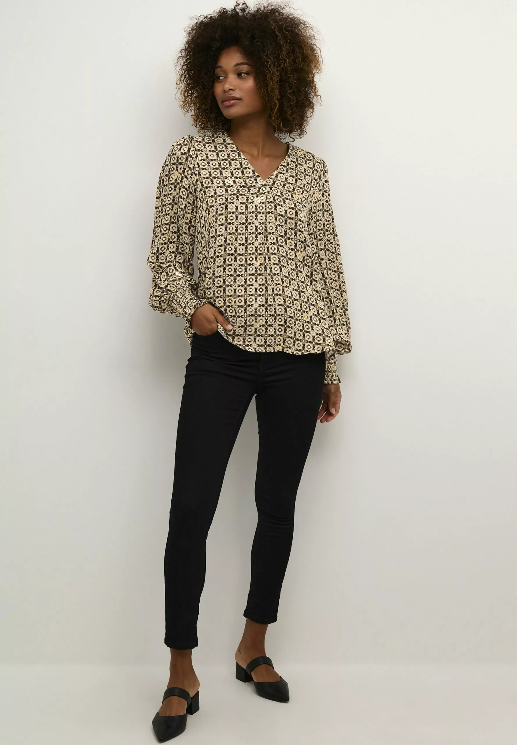 Culture Cutila - Blouse - Dune W Foil - Afbeelding 2