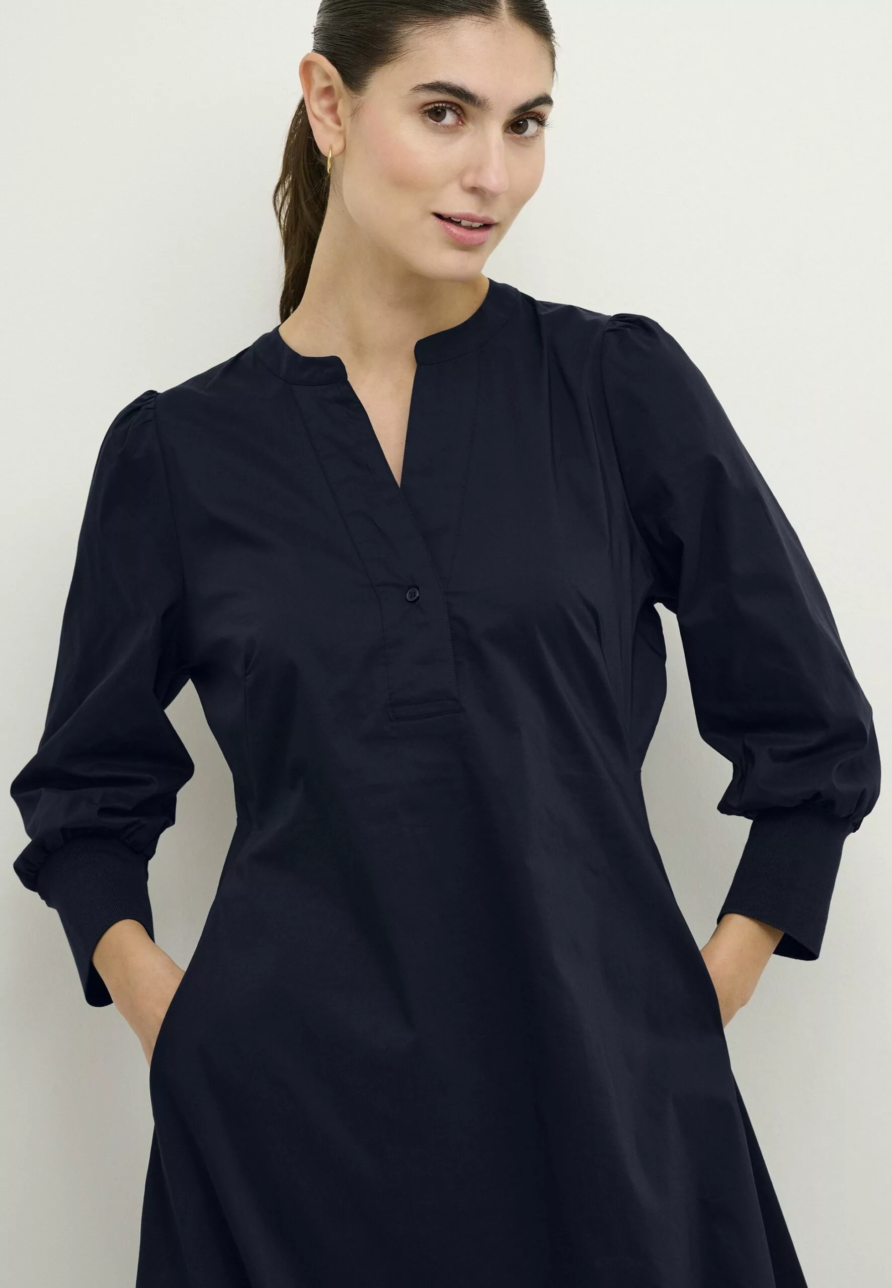 Culture Cuantoinett 3/4 Sleeve - Jurk - Blue Iris - Afbeelding 3