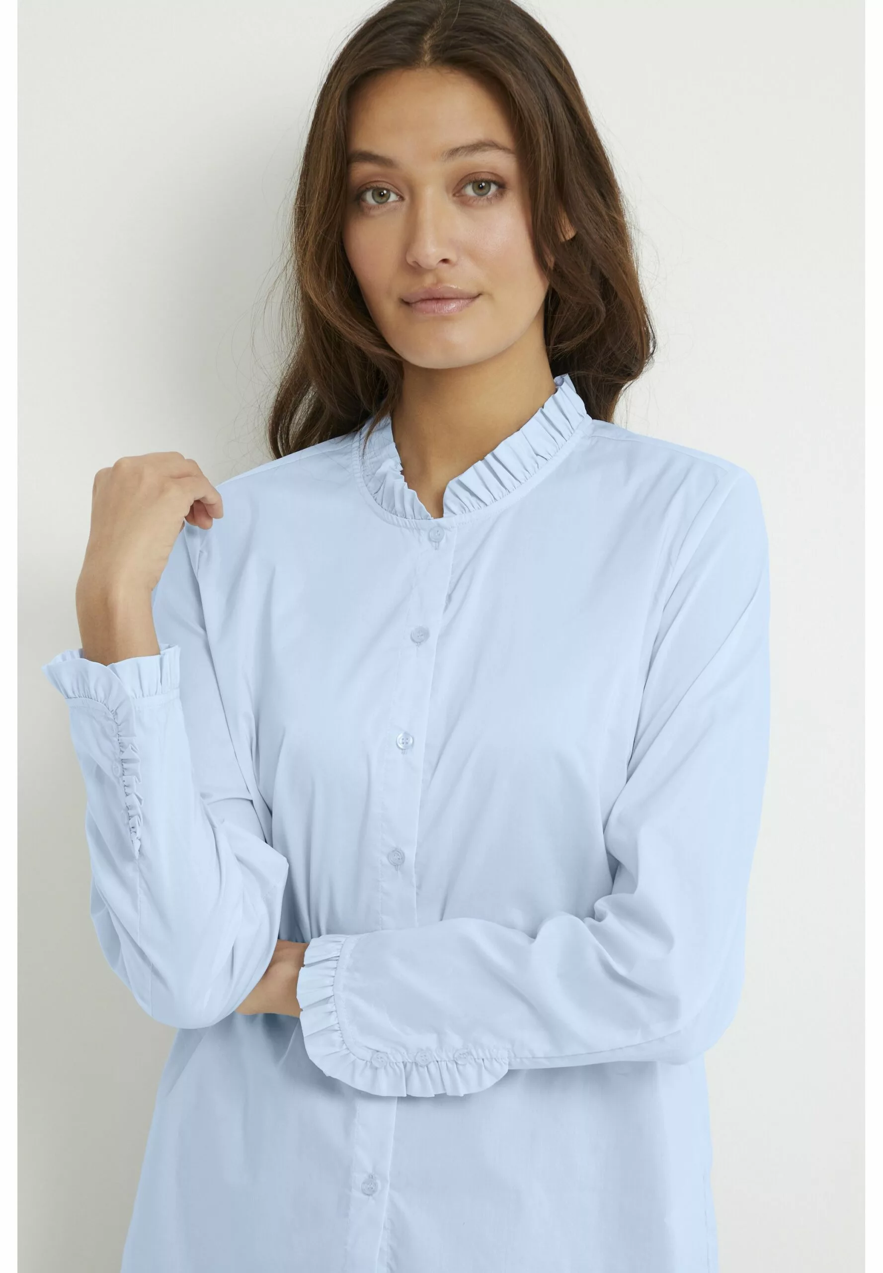 Culture Antoinett- Overhemdblouse - Cashmere Blue - Afbeelding 4