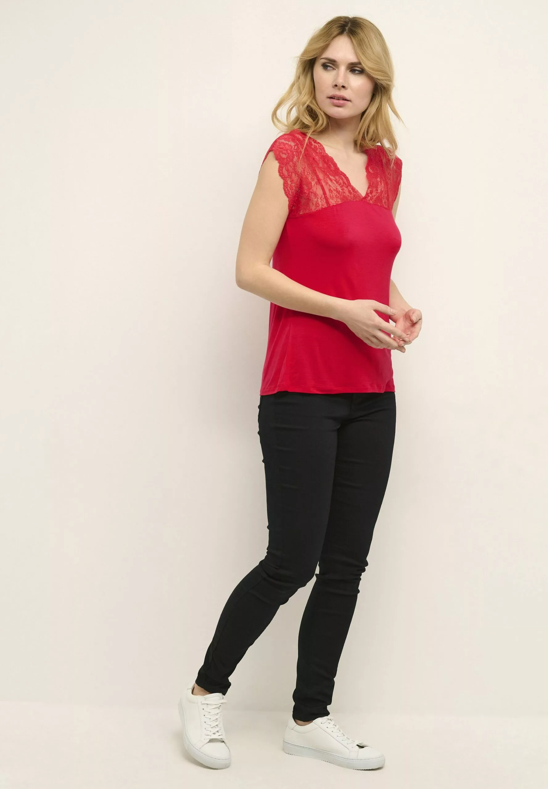 Culture Elona Strap - Blouse - Chinese Red - Afbeelding 2