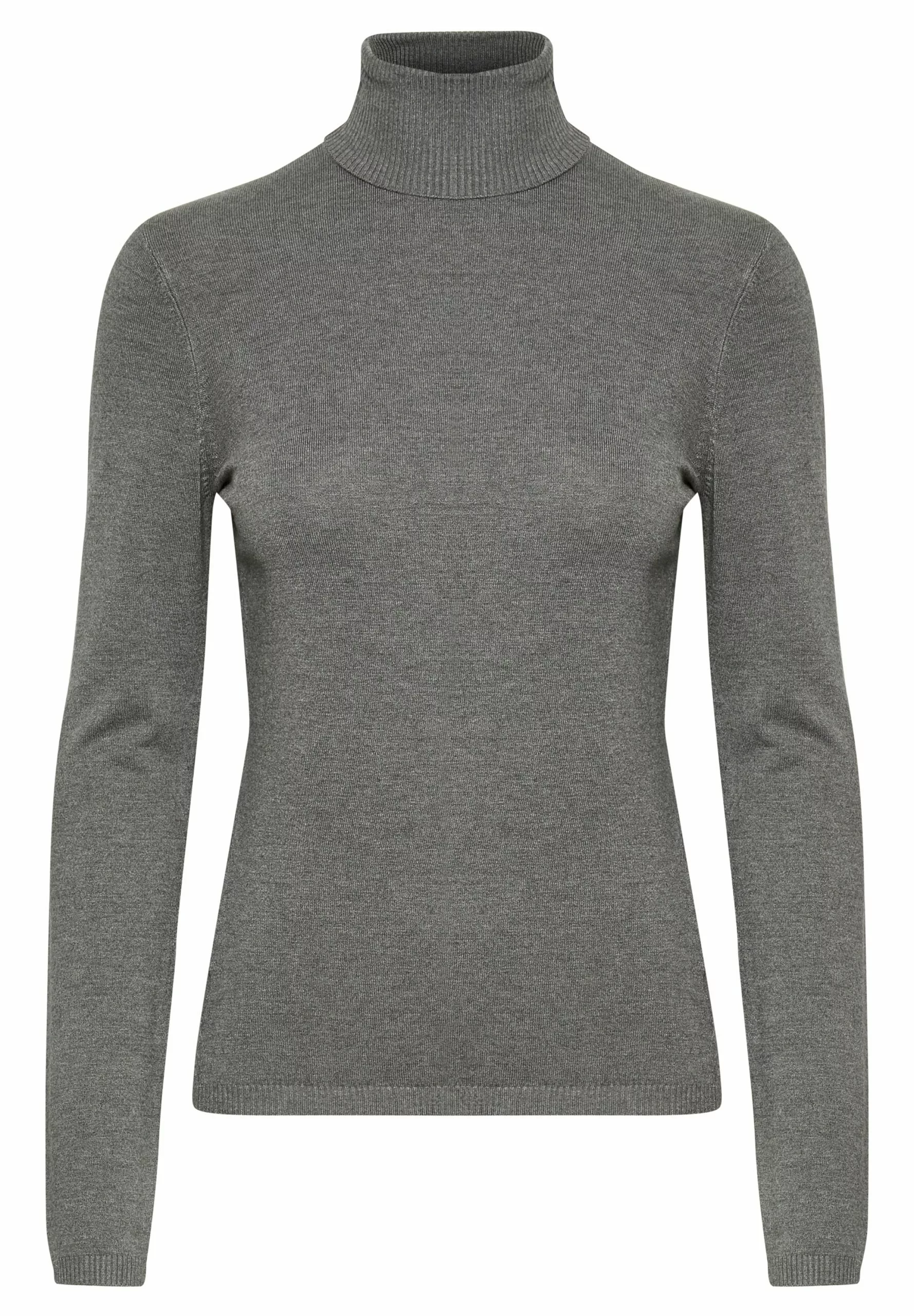 Culture Annemarie Roll Neck - Trui - Mid Grey Melange - Afbeelding 5