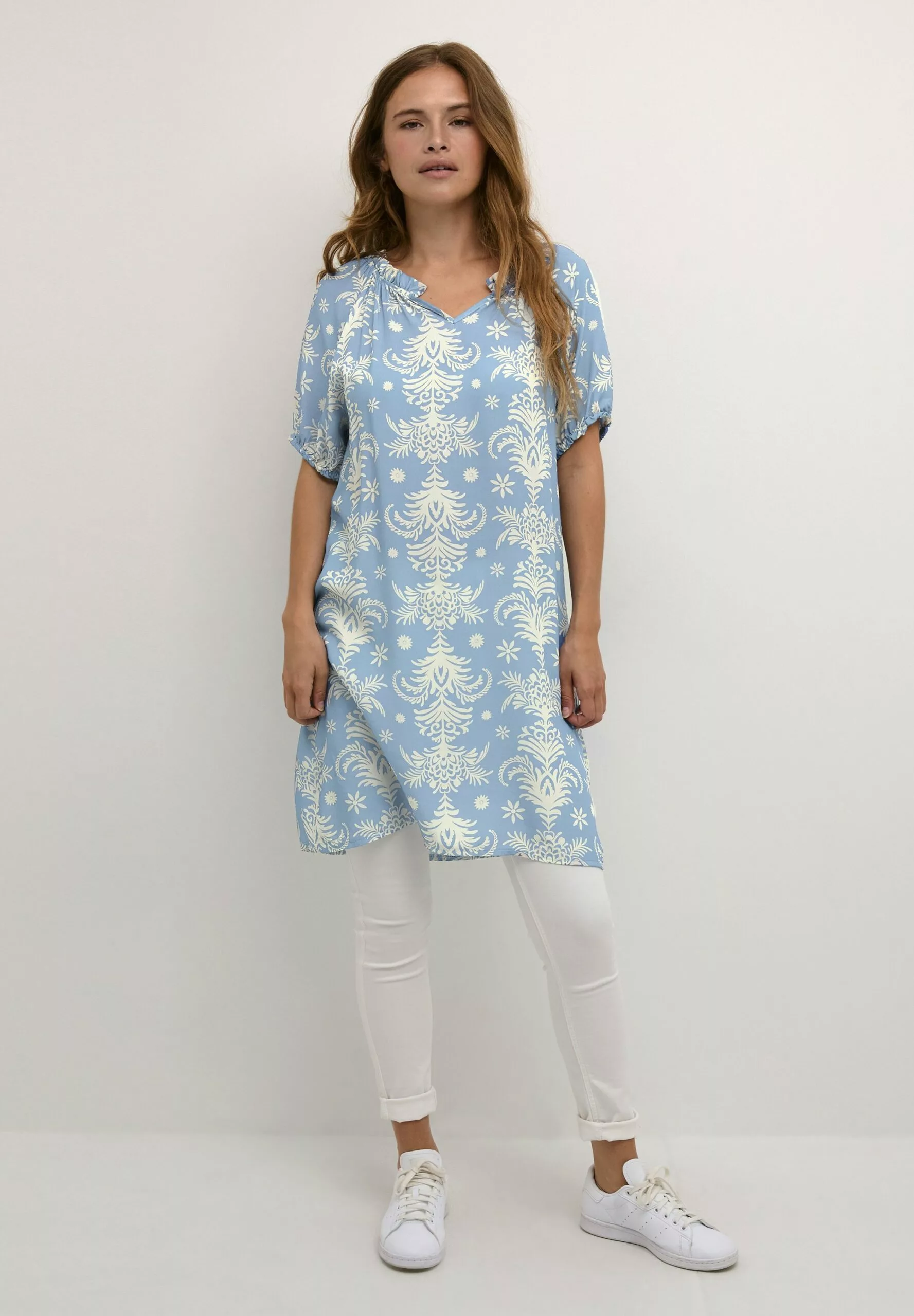 Culture Cumasha - Jurk - Blue Flower - Afbeelding 2