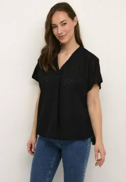 Culture Cucamille Capsleeve - Blouse - Black