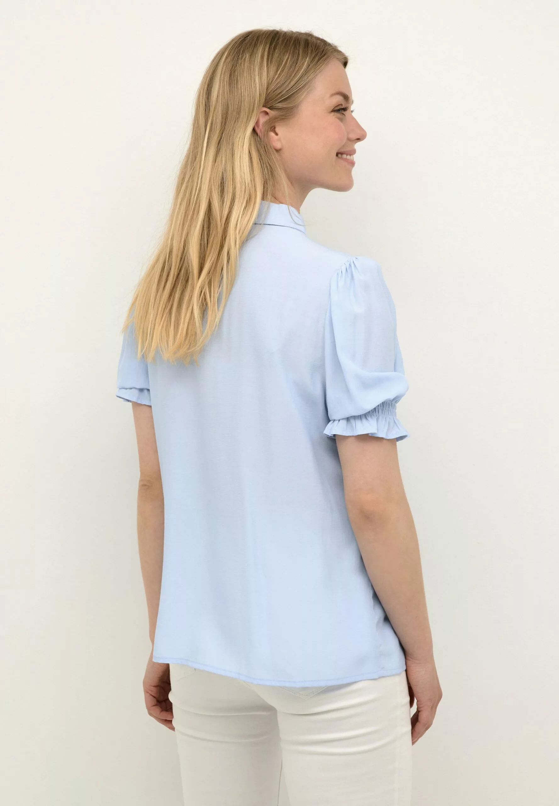 Culture Cuasmine Ss- Overhemdblouse - Cashmere Blue - Afbeelding 4