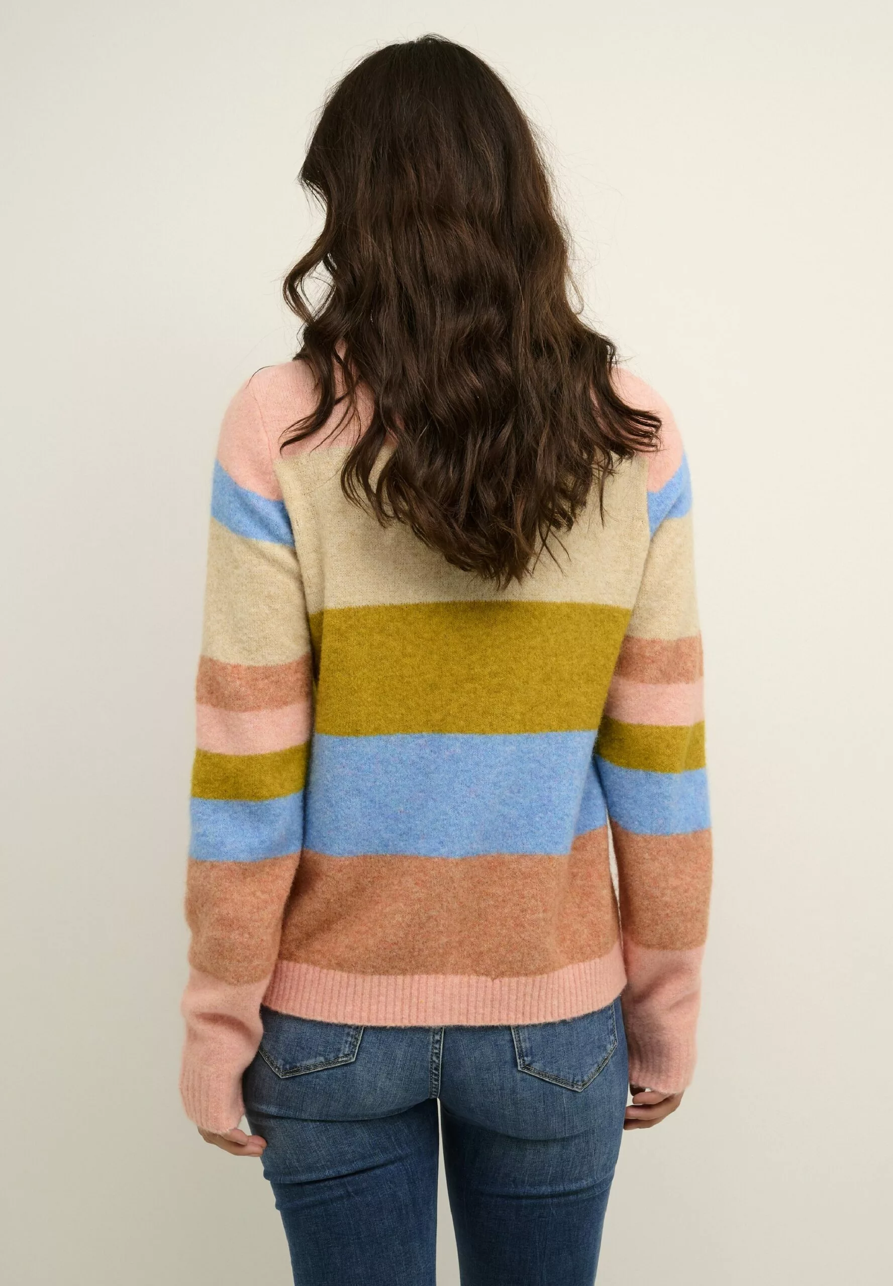 Culture Cuzidsela- Vest - Pale Mauve Stripe Melange - Afbeelding 3