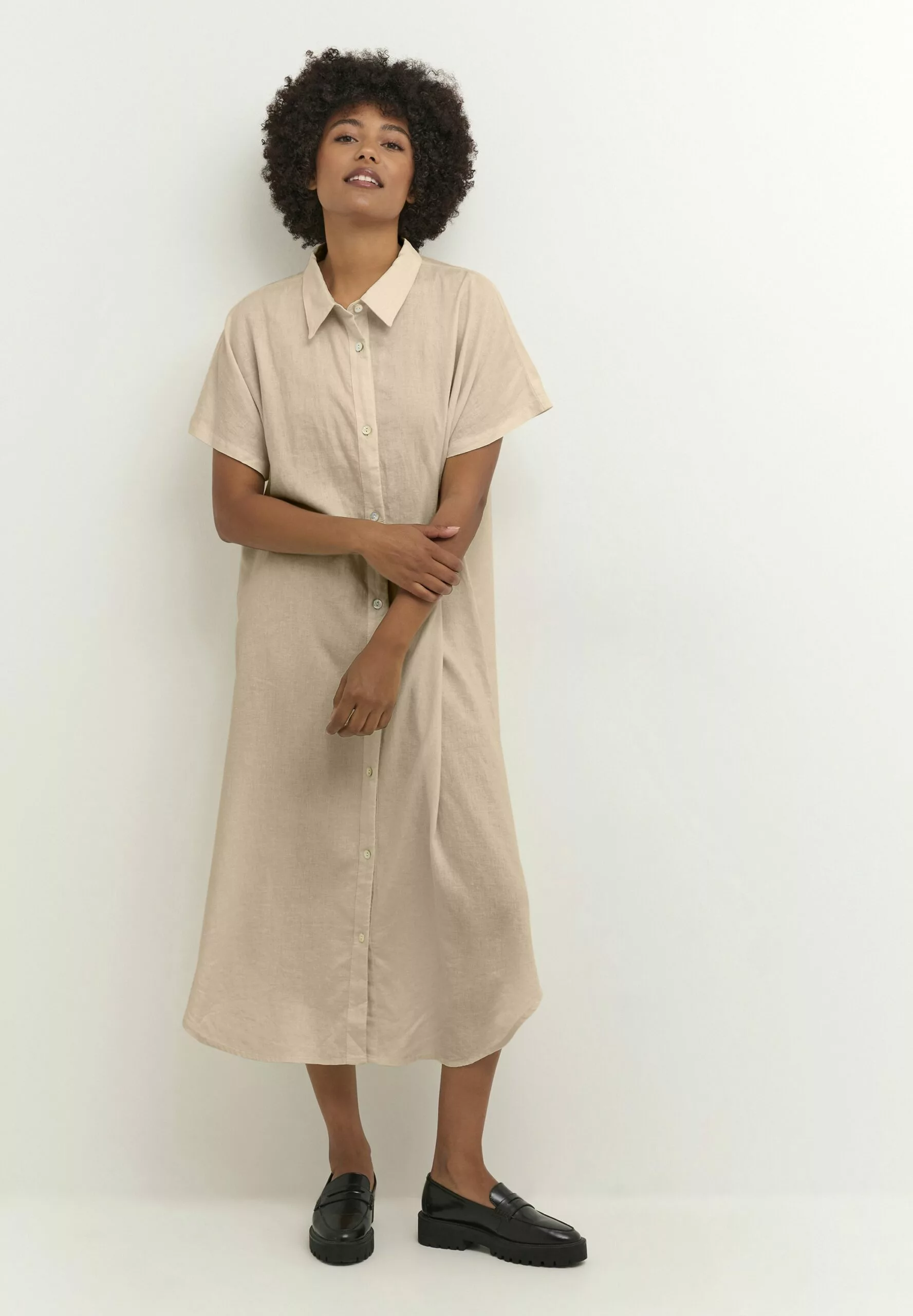 Culture Cubrisa Kaftan- Blousejurk - Coral