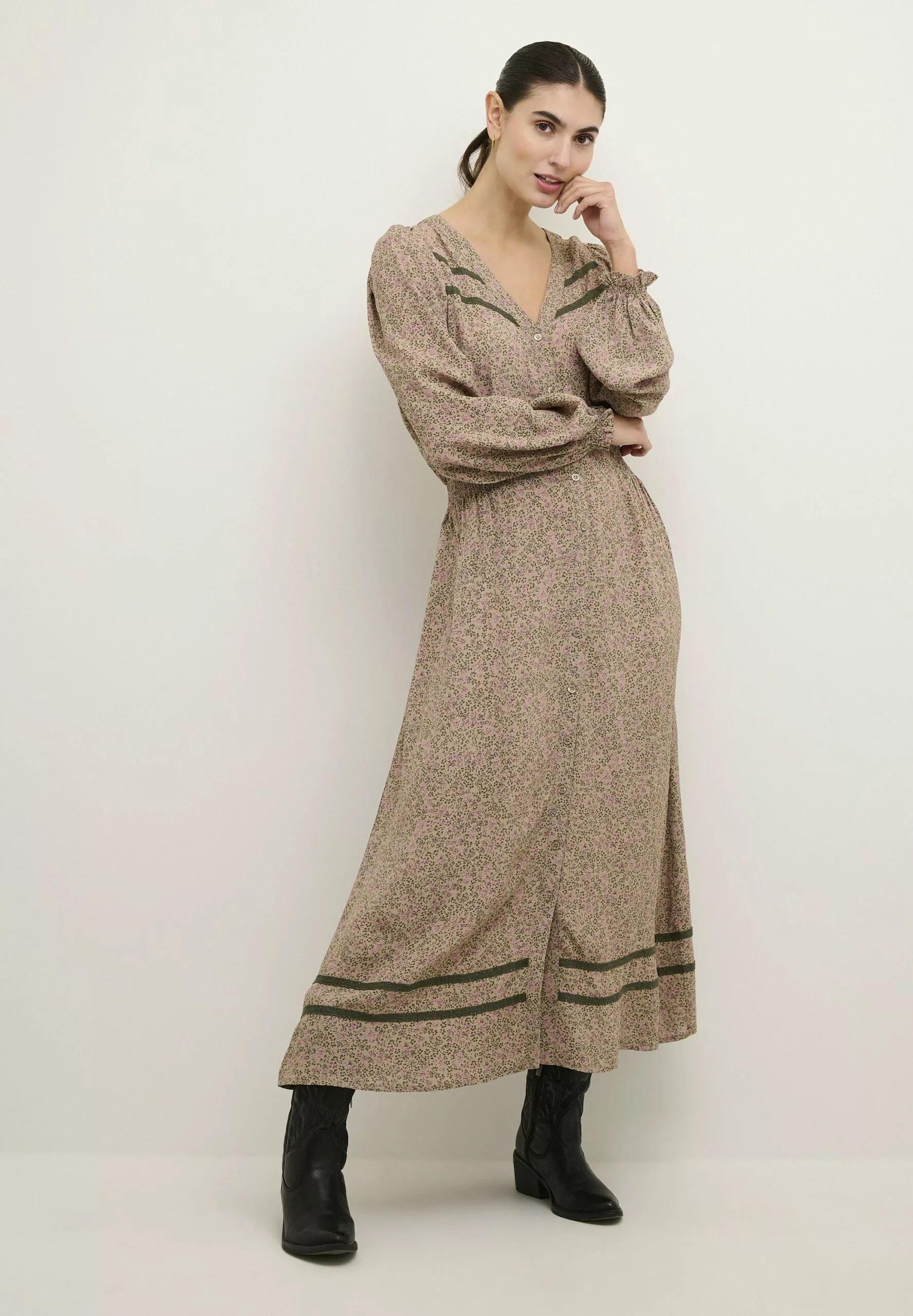 Culture Fox Long - Maxi-Jurk - Dune